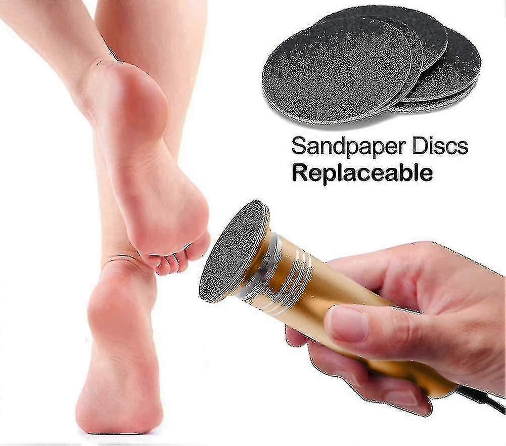 Electric Callus Remover Foot File with Adjustable Speed & Replacement Discs