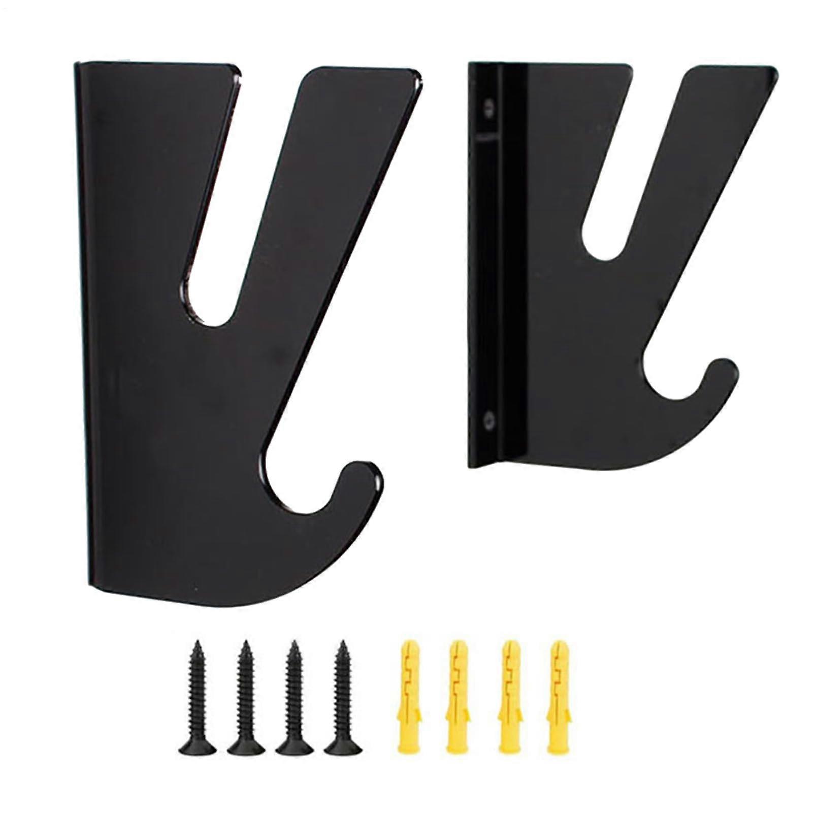 SkateboardWall Mount, Horizontal Longboard Hooks, Including Hardware, Black