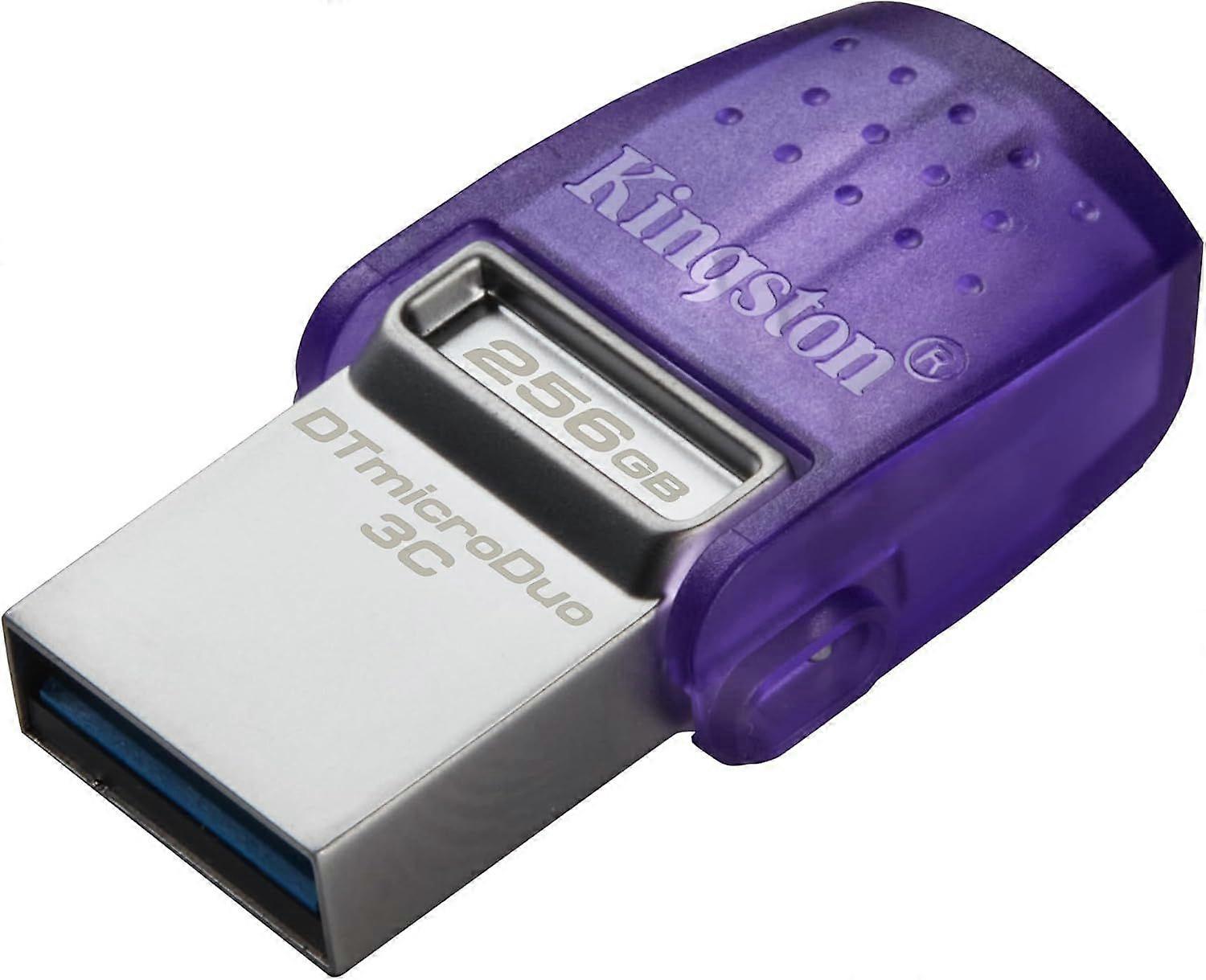 2025 Najnovší model DataTraveler microDuo 3C 256GB USB-C & USB-A Flash disk |