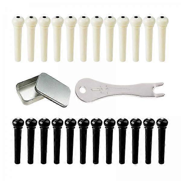 Handmade Guitar Bridge Pins and Pegs Set for Acoustic Instruments