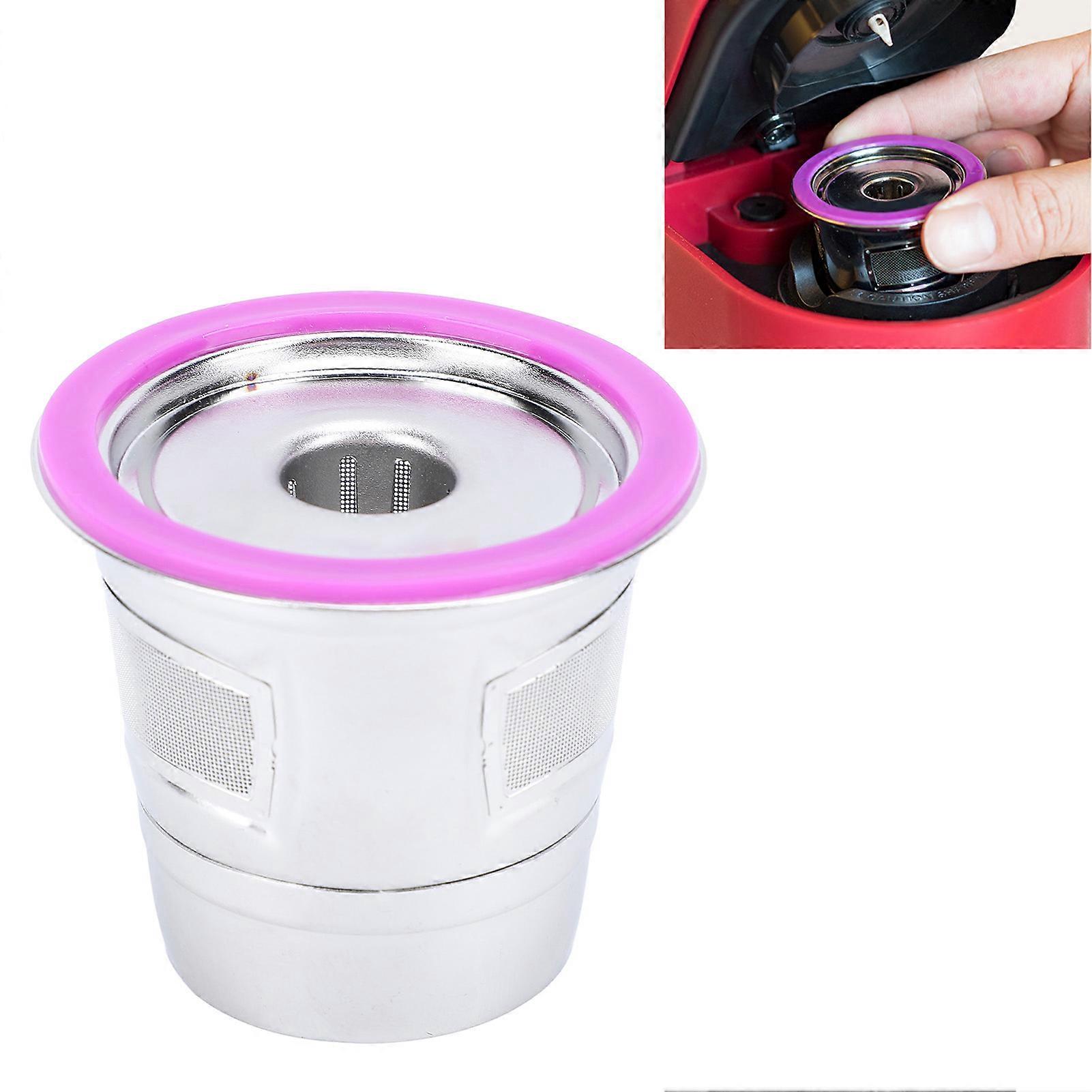 Reusable Coffee Pods Filters Easy to Clean Stainless Steel Coffee Pods with Scoop and Brush for K10 Plus Coffee Maker 