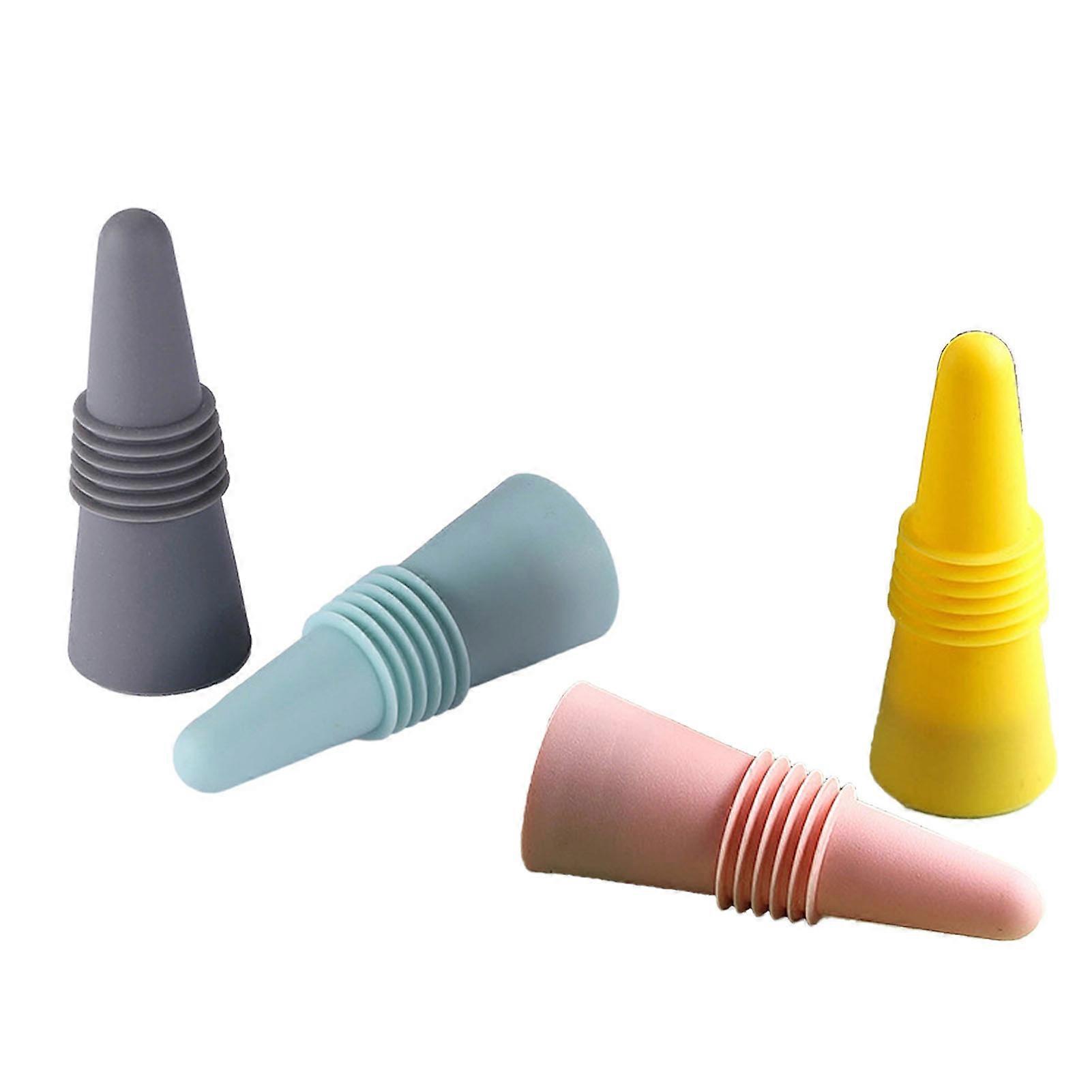 Silicone Wine Stopper Superior Seal Multipurpose Easy to Use Beverage Bottle Corks for Beer Condiment Bottles 