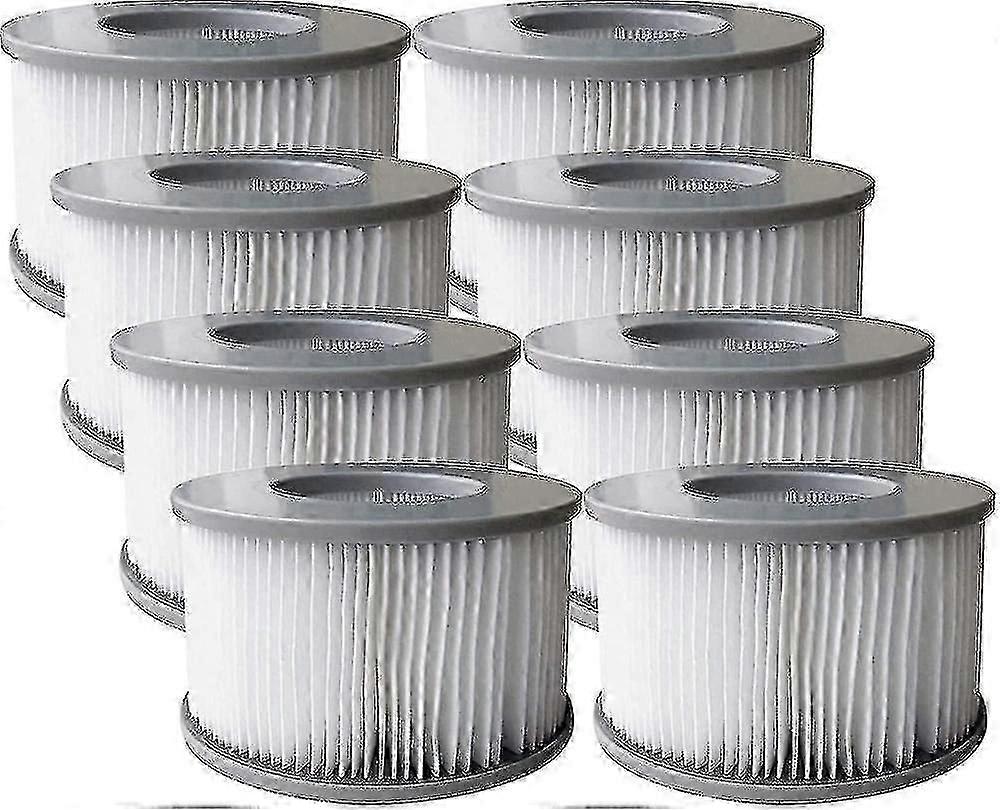 Pack Of 8 Replacement Filter Cartridges For Mspa Inflatable Pool, Jacuzzi