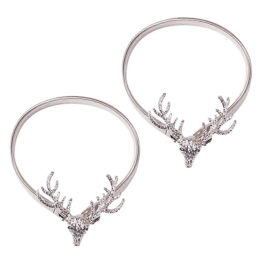 Decorative Curtain Holdbacks with a Modern Elk Theme for Everyday Use