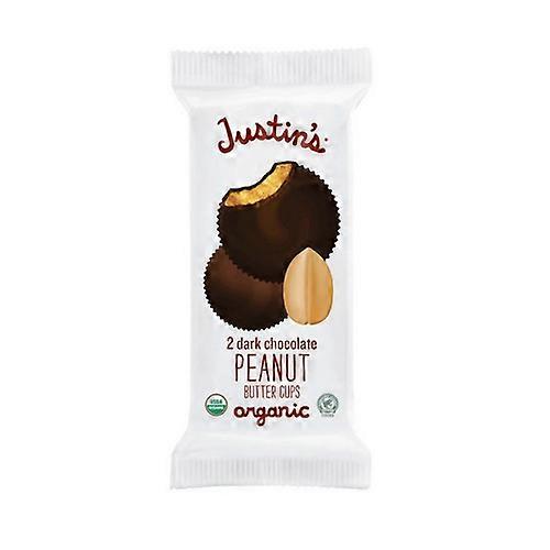 Justin's Organic Dark Chocolate Peanut Butter Cups, 40 Grams (12 Count)