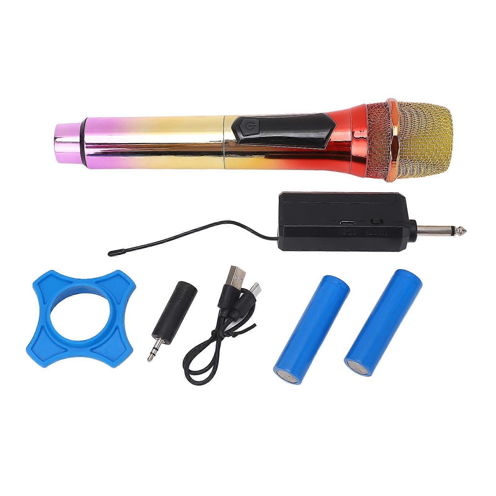 Wireless Microphone System - Noise Reduction, Clear Sound, Rechargeable, 50m Range