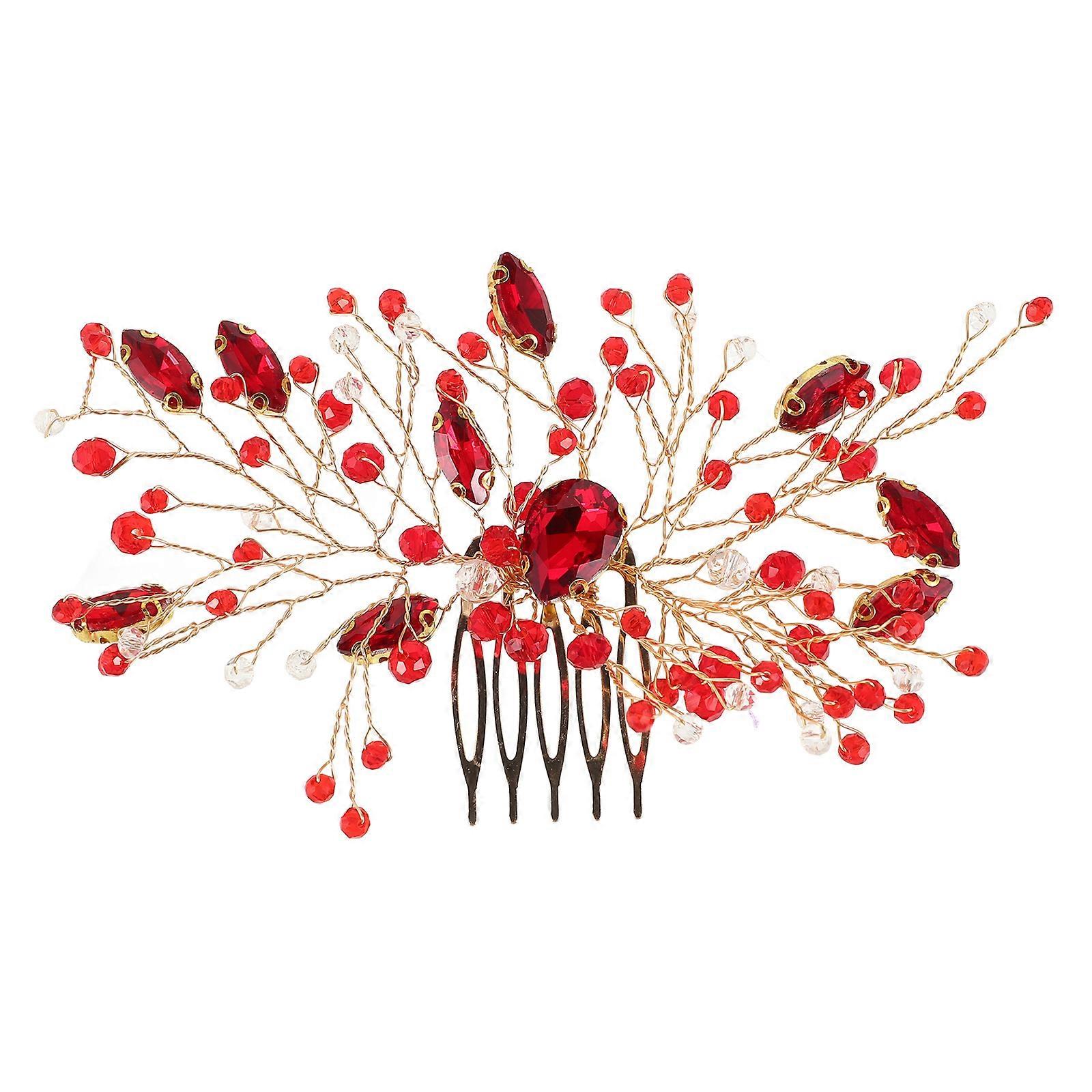 Elegant Bridal Hair Comb with Sparkling Rhinestones – Perfect for Weddings, Proms, and Special Occasions