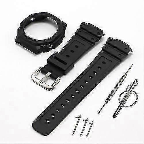 Suitable for Silicone Watch Strap For Casioak GA2100 GA2110 Rubber Case Bezel Quality And Replacement Watchband Accessories watch strap
