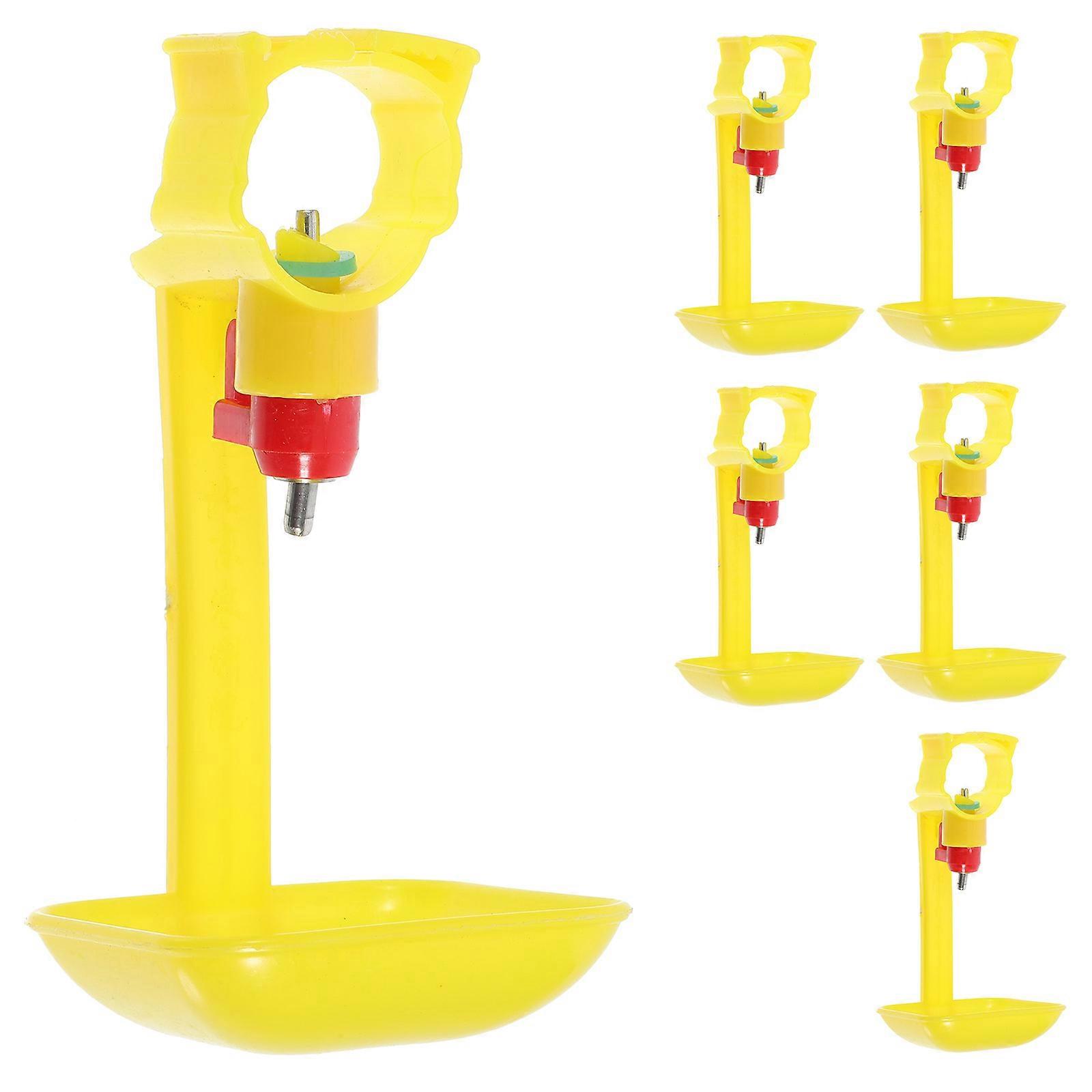 6pcs Poultry Drinking Cups, Automatic Chicken Waterer for Easy Filling, Suitable for Chickens, Ducks, Quail, and Pigeons for Home and Farm Use