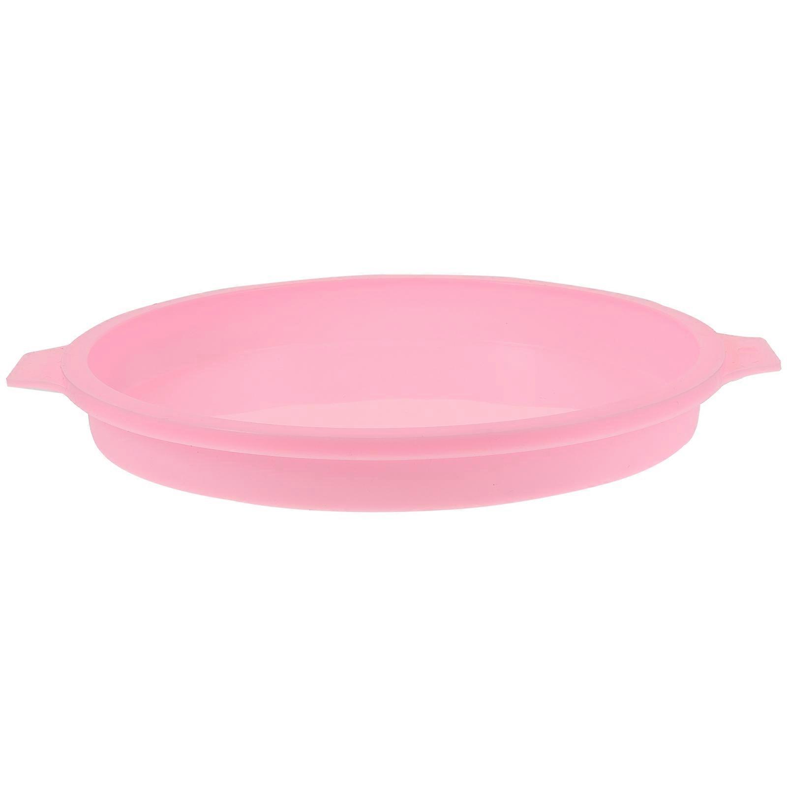 Pink Silicone Cake Baking Mold for DIY Cake Making Easy to Clean and Reusable 1pc Round