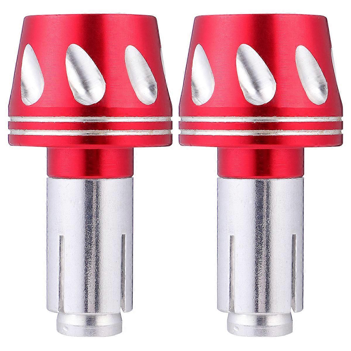 Motorbike Handlebar Plug Off Road Vehicle Use Red 2Pcs Durable Fitting Plug