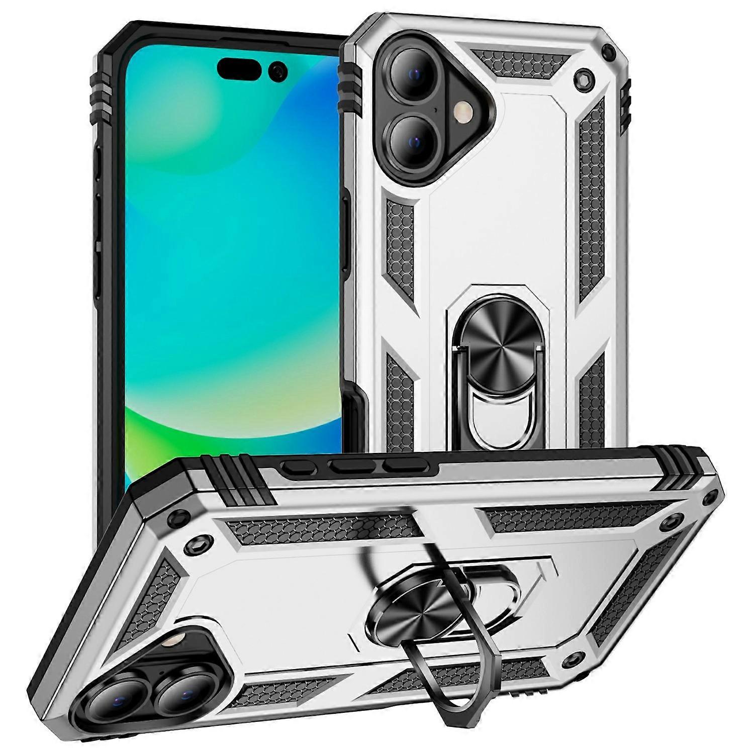 For iPhone 17 Case PC+TPU Phone Cover with Kickstand