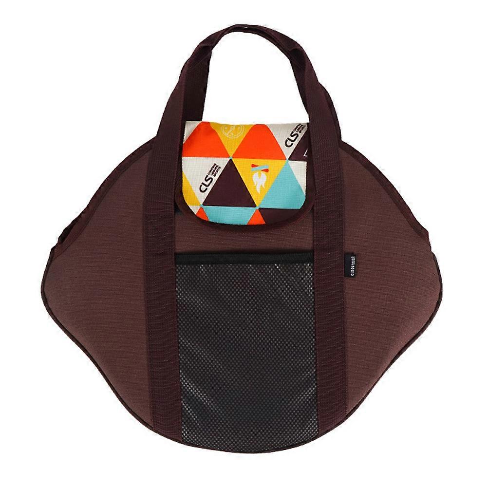 حقيبة تخزين مقلاة التخييم في الهواء الطلق المحمولة مع شبكة ، حقيبة غسيل متعددة الوظائف للسفر والنزهة ، تصميم السعة