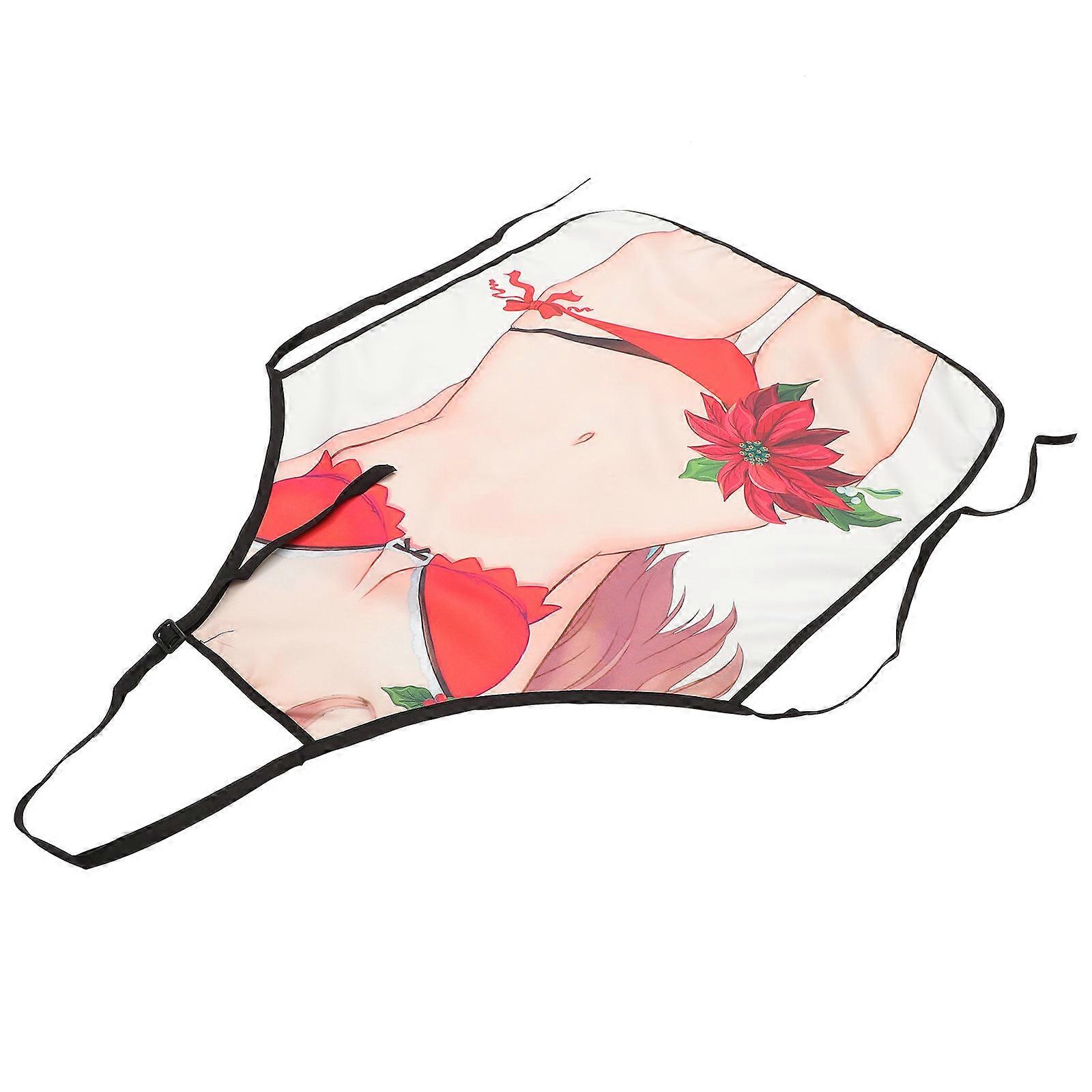 Cooking Apron Barbecue Use Polyester Wear Resistant One Size Fits Most Spill Proof 1Pcs