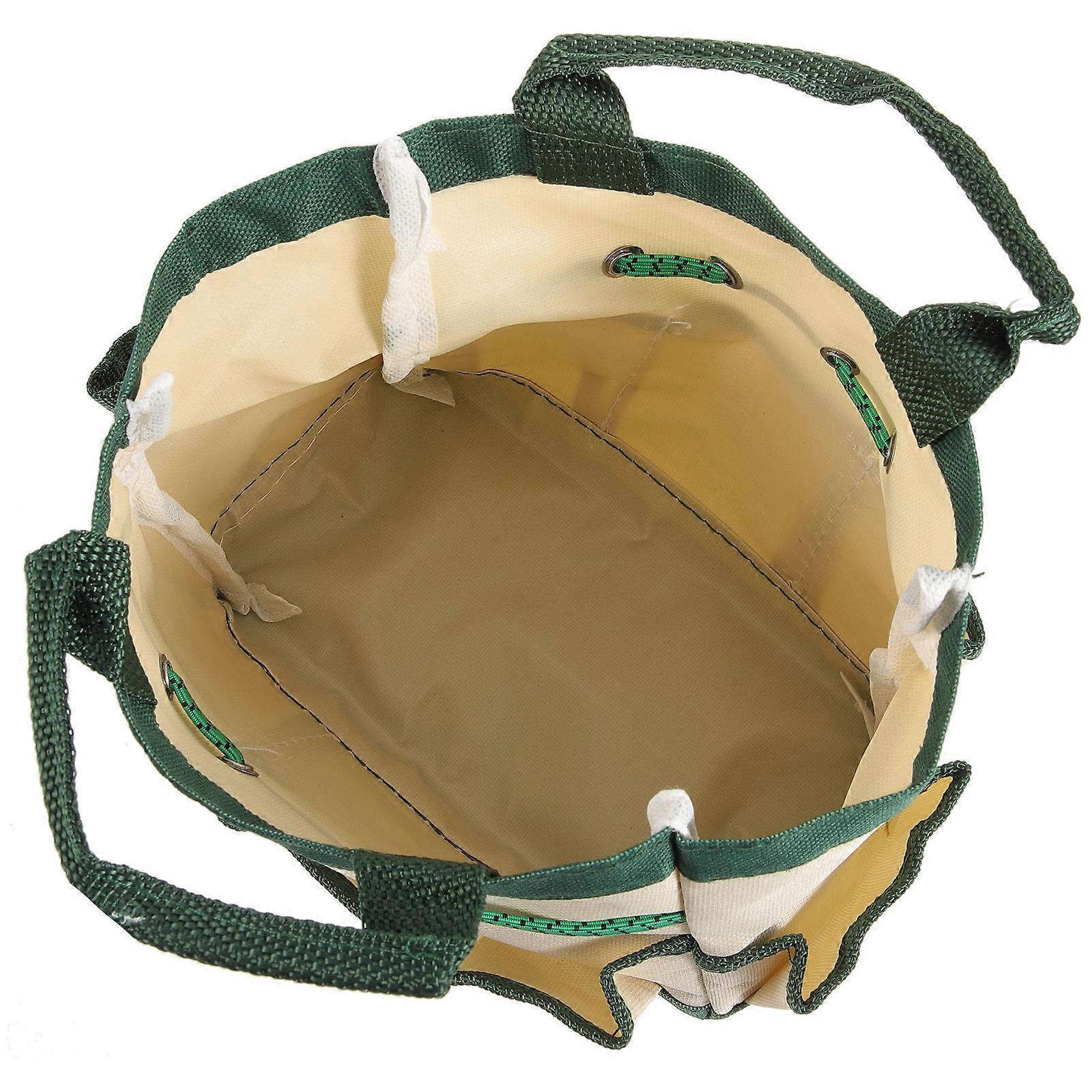 Utility Pouches Gardening Tool Bag Green Rectangular Design For Outdoor Work 27x18x8cm 1Pack
