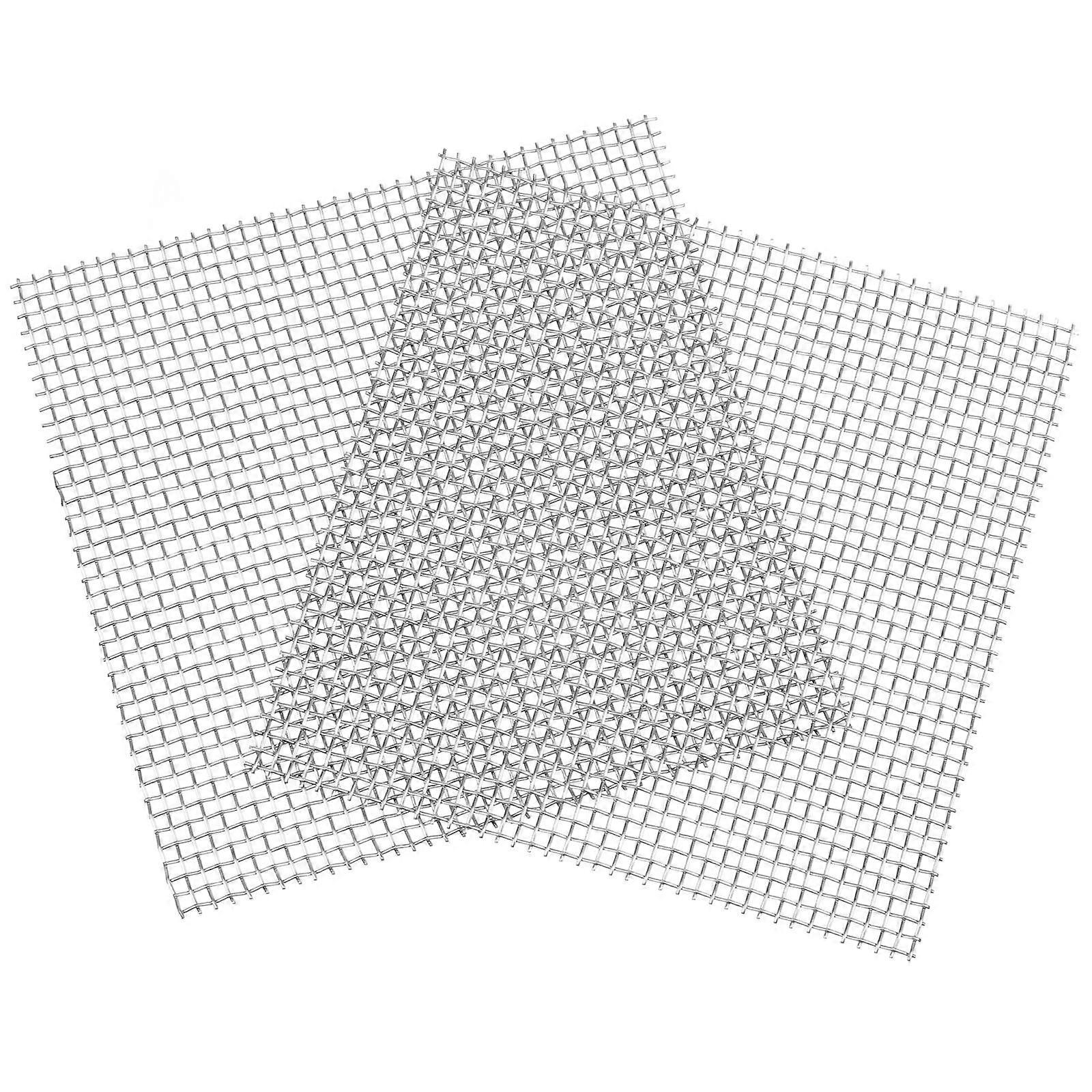 Fish Net For Fish Tank 304 Stainless Steel 8 X 8 X 0.1 Cm Durable Aquarium Decoration 2Pcs
