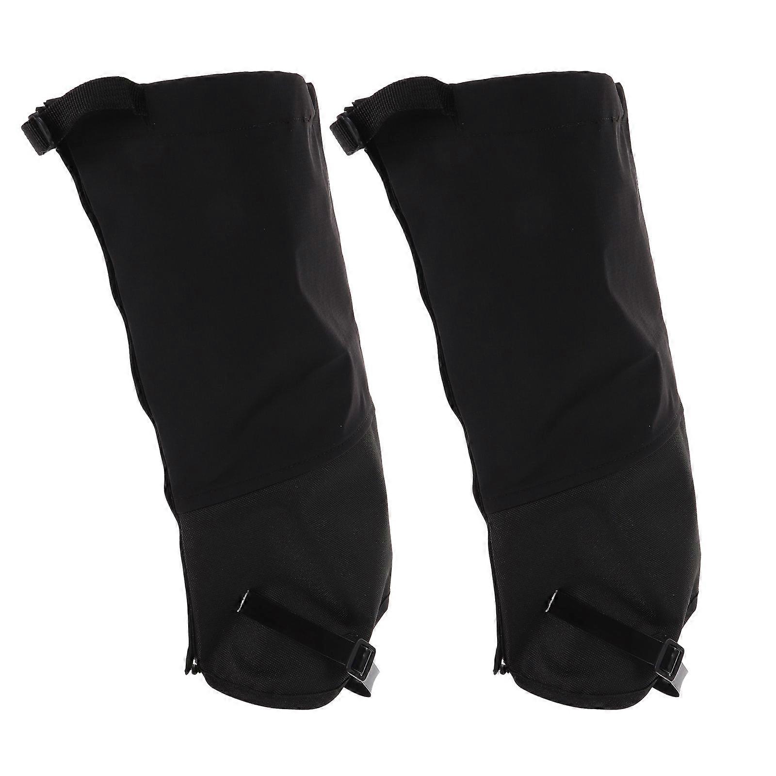 Ankle Gaiters Snow Legging Gaiter Boot Gaiters Leg Cover Warm Protector M Size Black Nylon Breathable 1 Pair