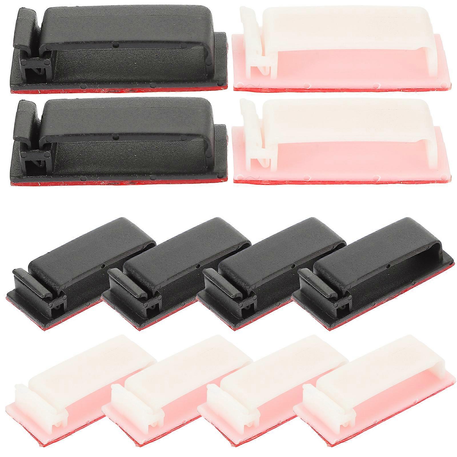 Wire Organizer Cable Management Clip For Cable Fixing Black Color 5x2x1.5cm Size 20Pcs