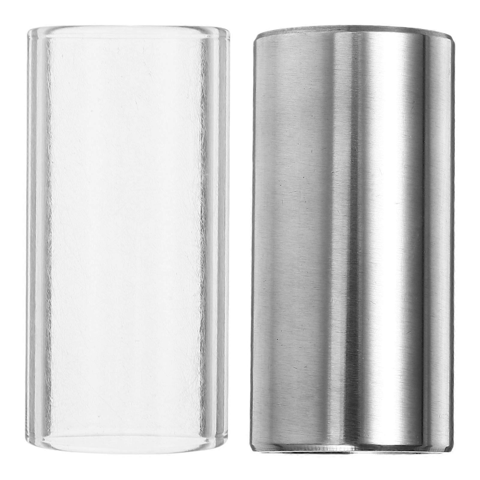 Guitar String Slide Medium Guitar Slides for Professional Guitar Players with Clear Bright Sound 2Pcs