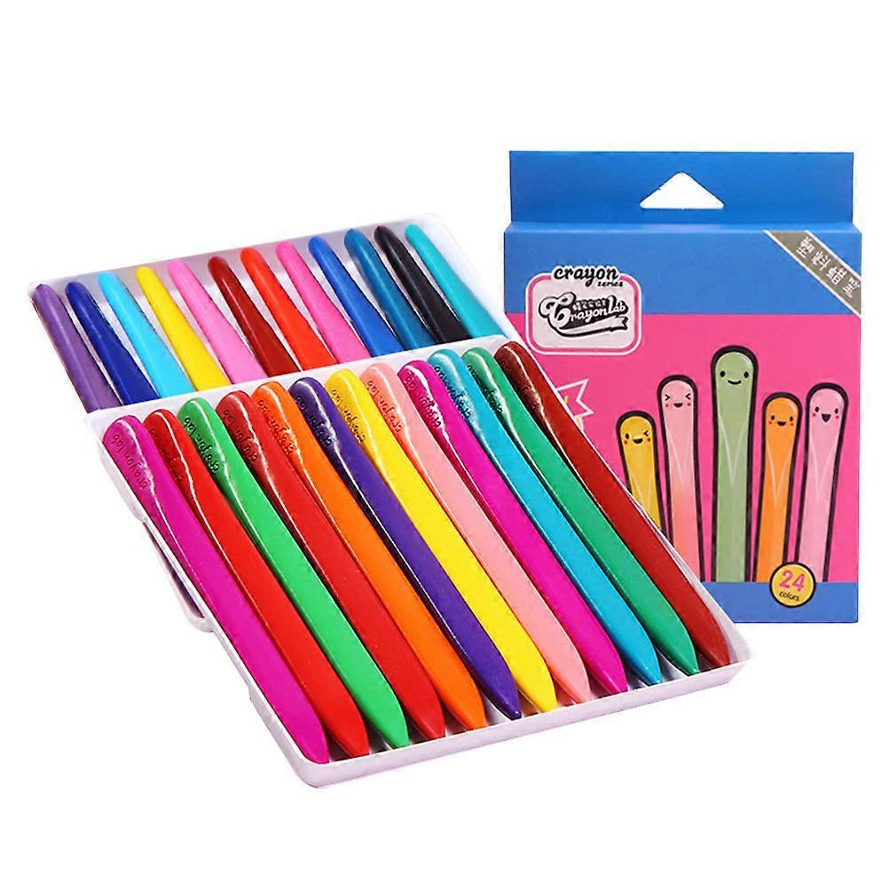 Non-Toxic Crayons Plastic Crayons 24Pack
