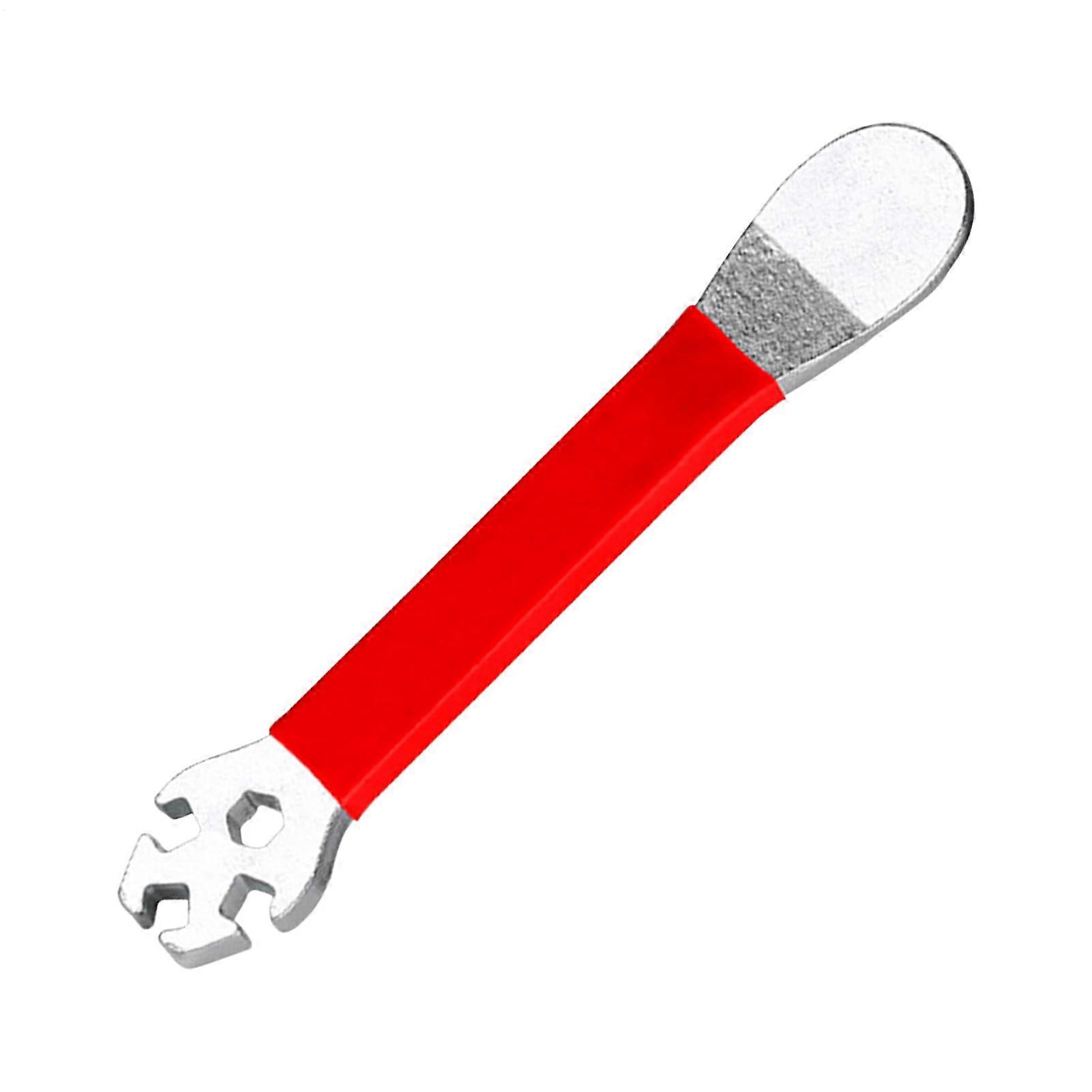 Spoke Wrench for Bicycles, Matching Tool Bicycle Repair Key, Precise Key with Long Handle for Enthusiasts, Beginners and Professionals Red