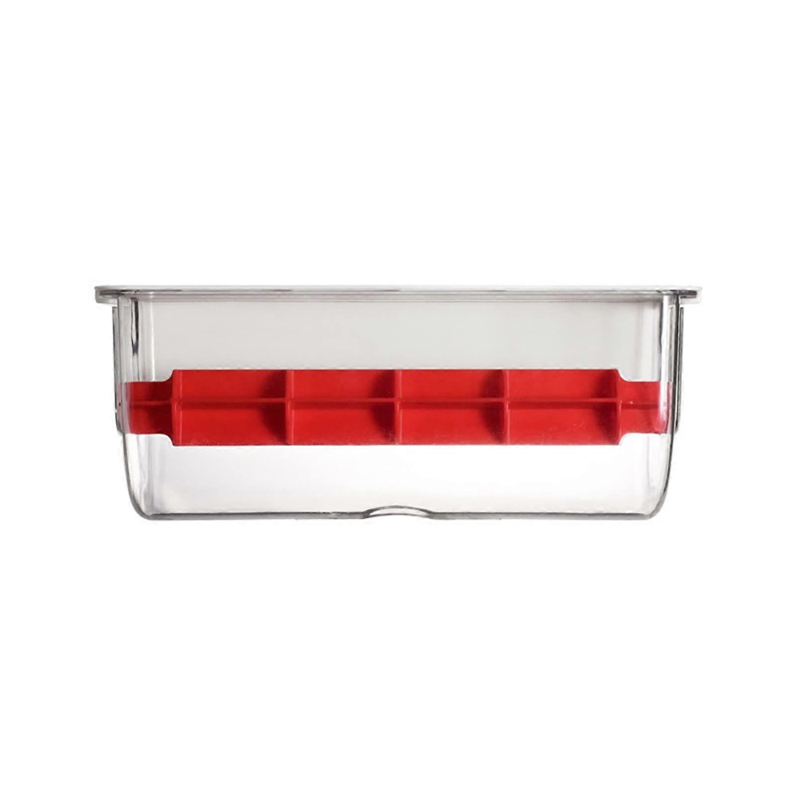Paper Towel Holder Wall Mount for Kitchen and Bathroom - Lazy Man Design, Plastic Rack, Red Color, Easy Installation