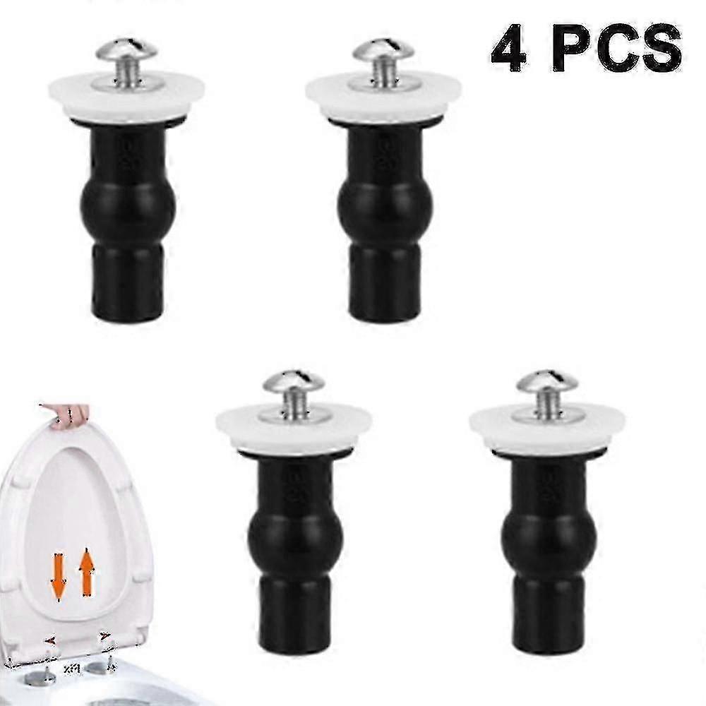 4 csomag WC-ülő zsanér csavarok WC-ülőke rögzítések Fix bővülő gumi felső anyák csavarok Mount Ülés hardver