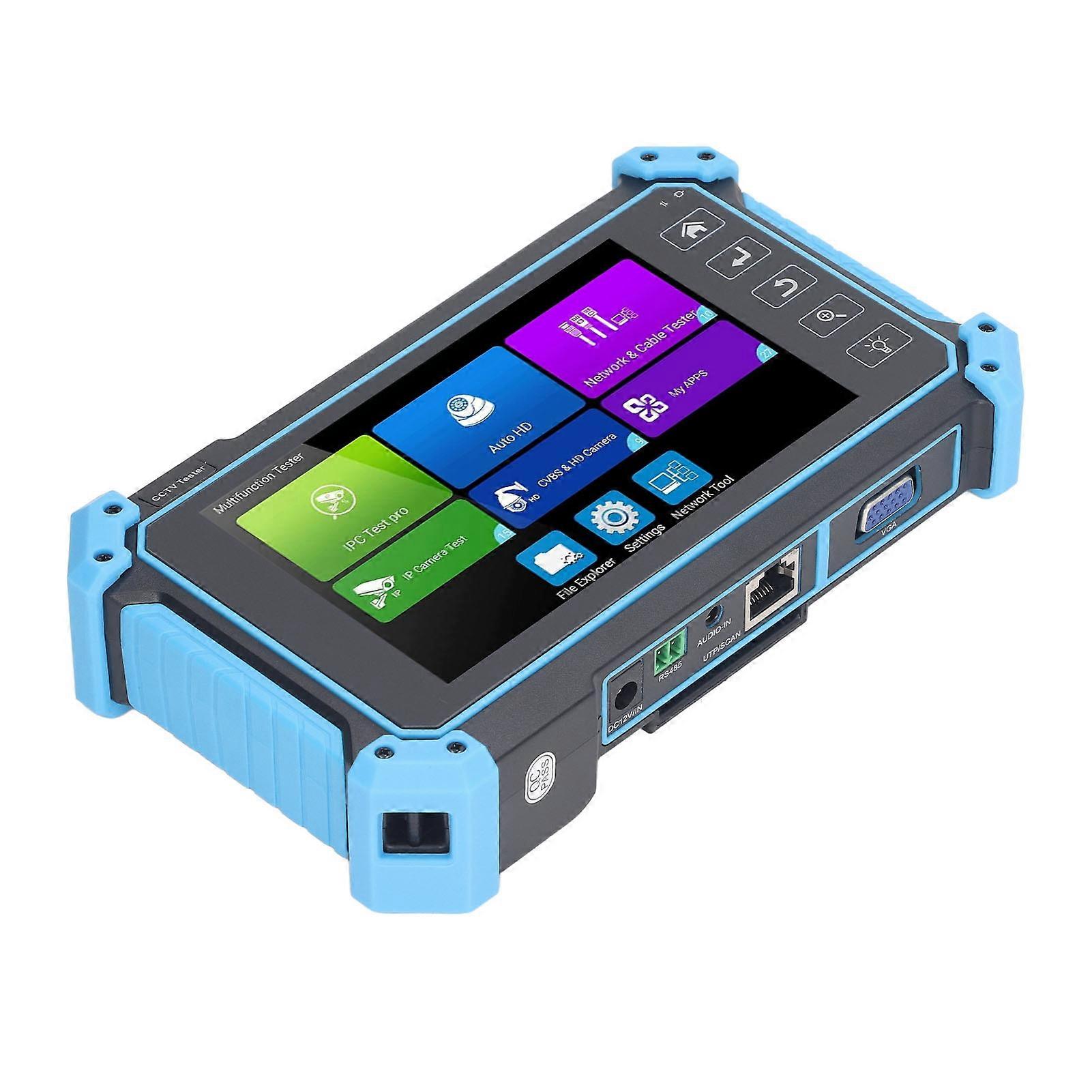 IP Camera Tester Security CCTV Coaxial Monitor Network Tool High Definition Multimedia Interface VGA Input 100‑240V EU Plug