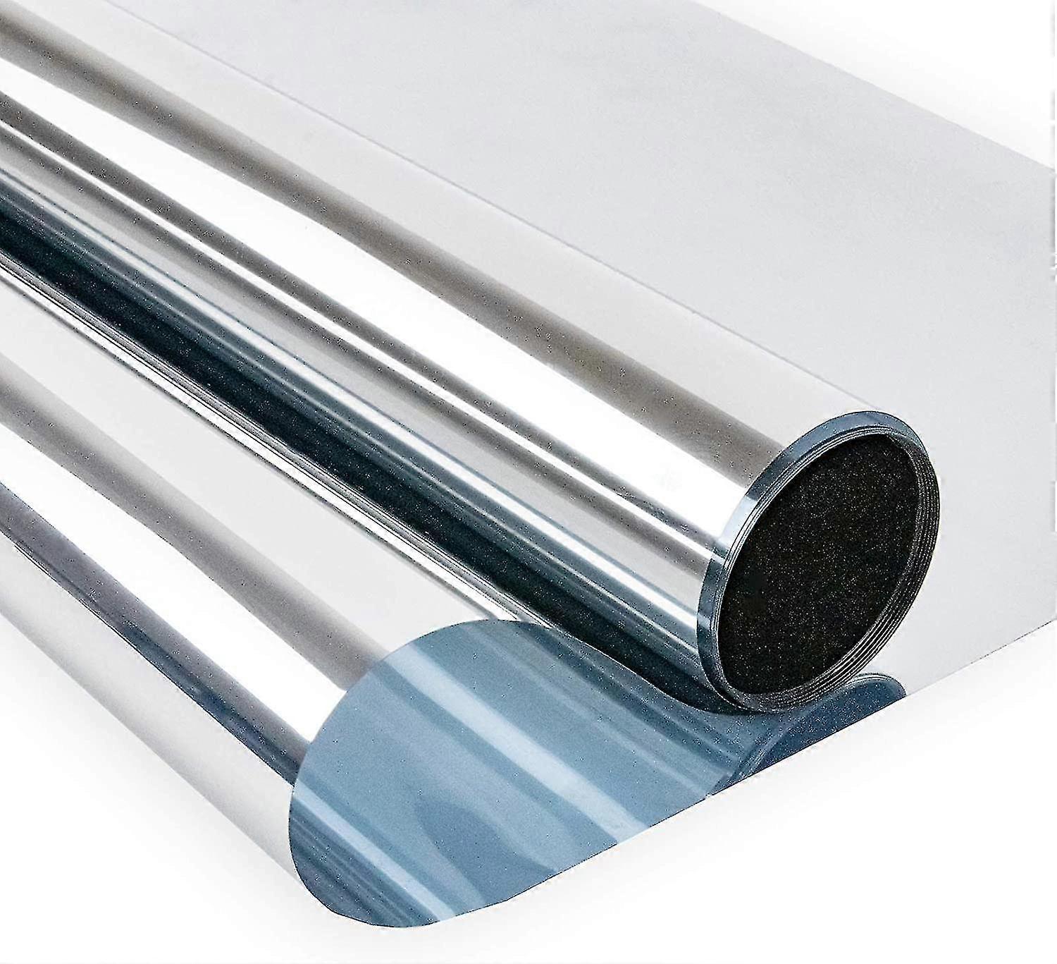 Self-Adhesive Mirror Effect Window Film, Pet Sun Protection Anti UV, 40*200cm