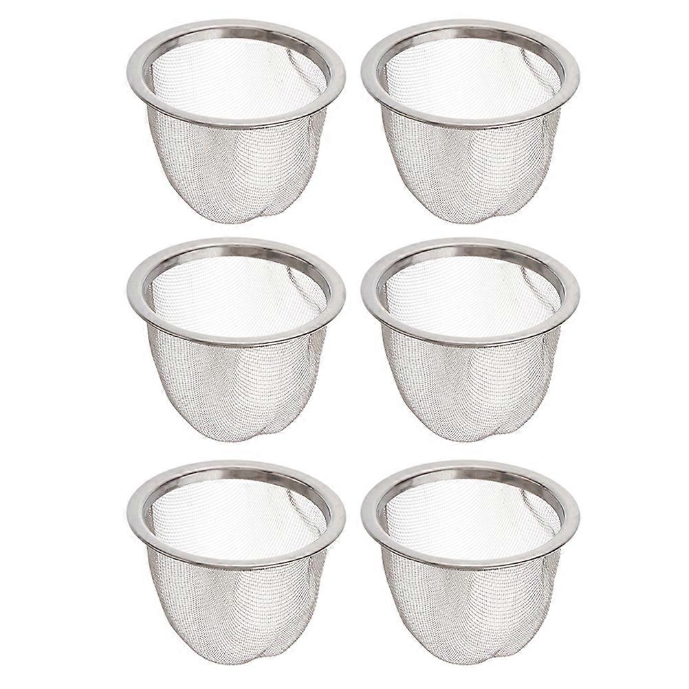 Tea Strainer Filter Stainless Steel Tea Infuser For Home Users 6Pcs