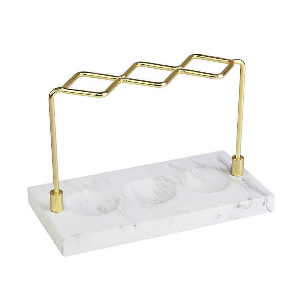Toothbrushes Holder Marble Desktop Storage Rack Multifunction Cosmetics Organizer 1Set