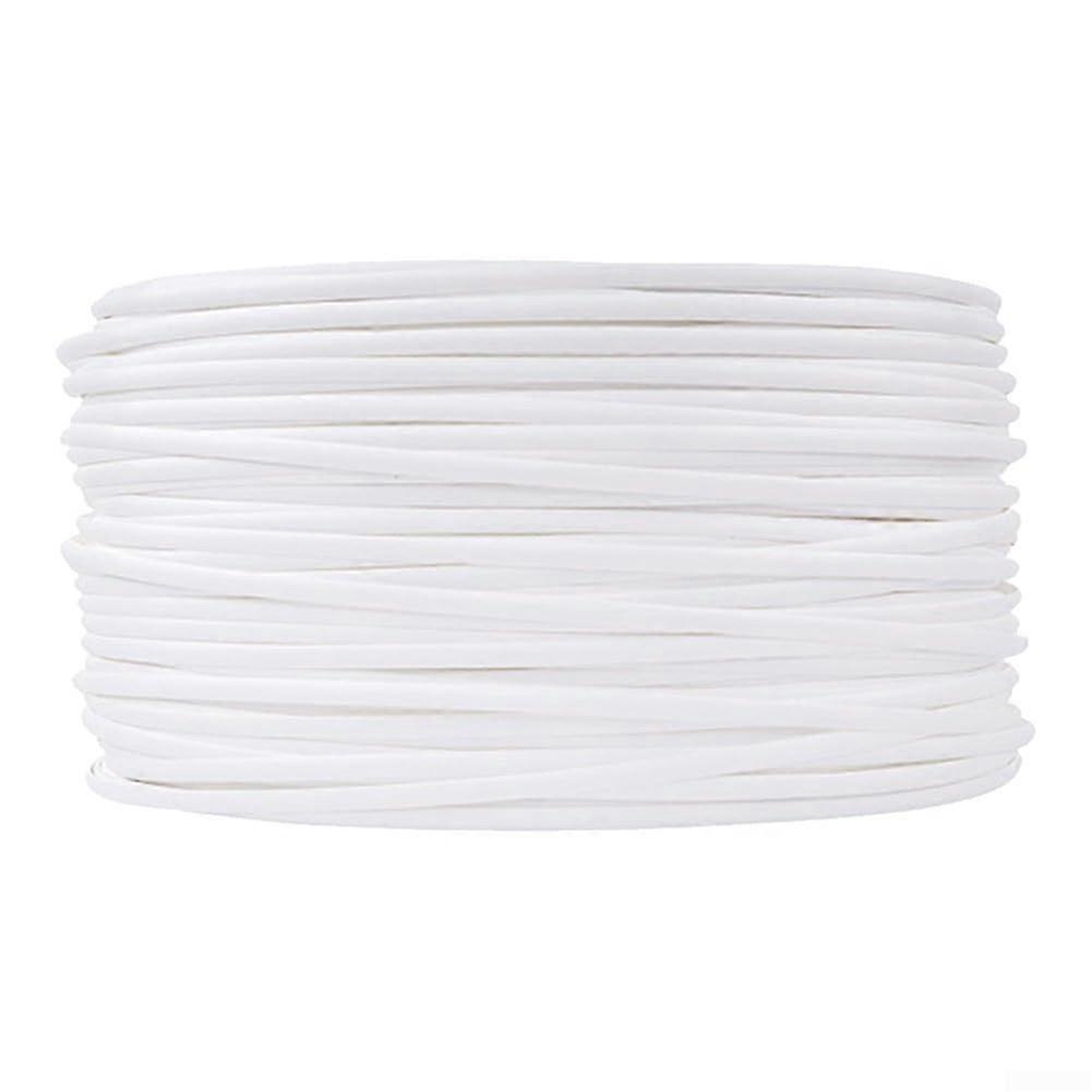 Plastic Rattan Kit (Includes Weaving Tool), 12ft Rattan Material, Plastic Rattan for Wicker Furniture (White)