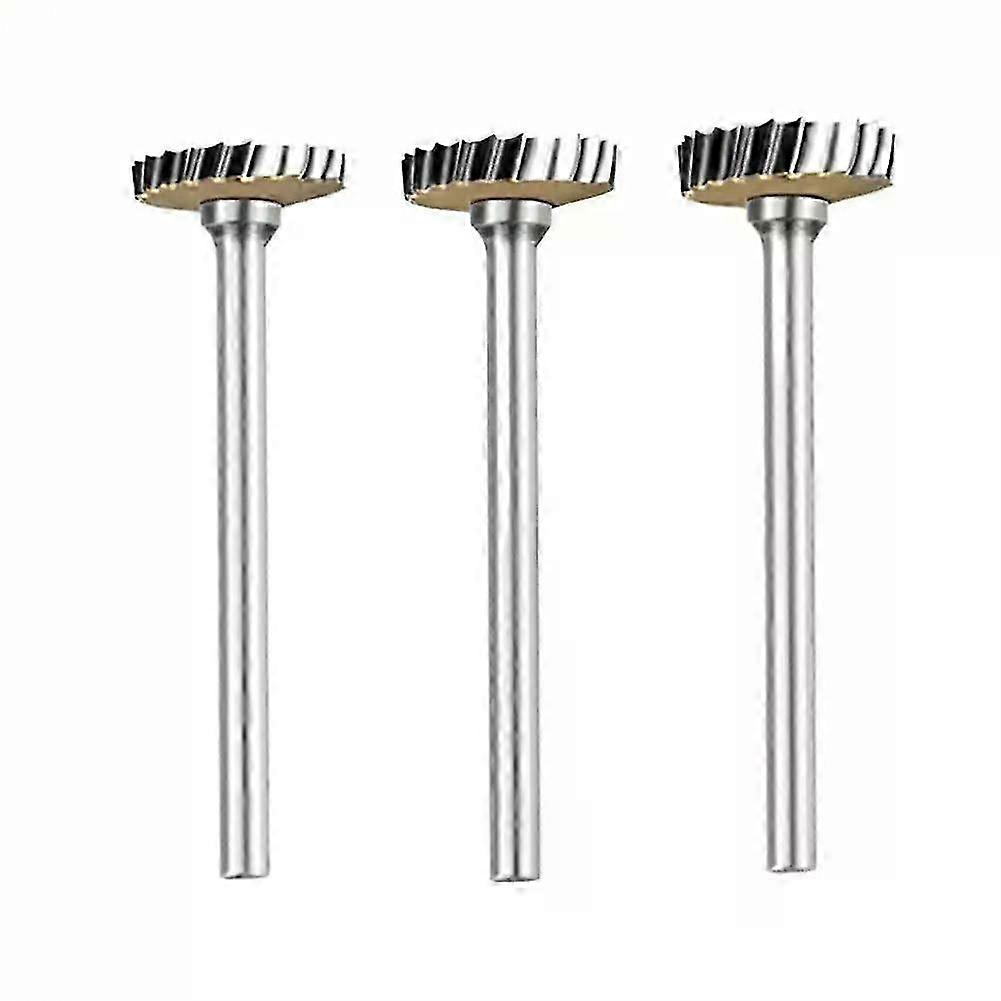 1pc T Type Rotary File Tungsten Steel Round Shank Milling Cutter Bit Slotting Cutter Rotary Tool Bit Fit For  Stone Carving Engraving