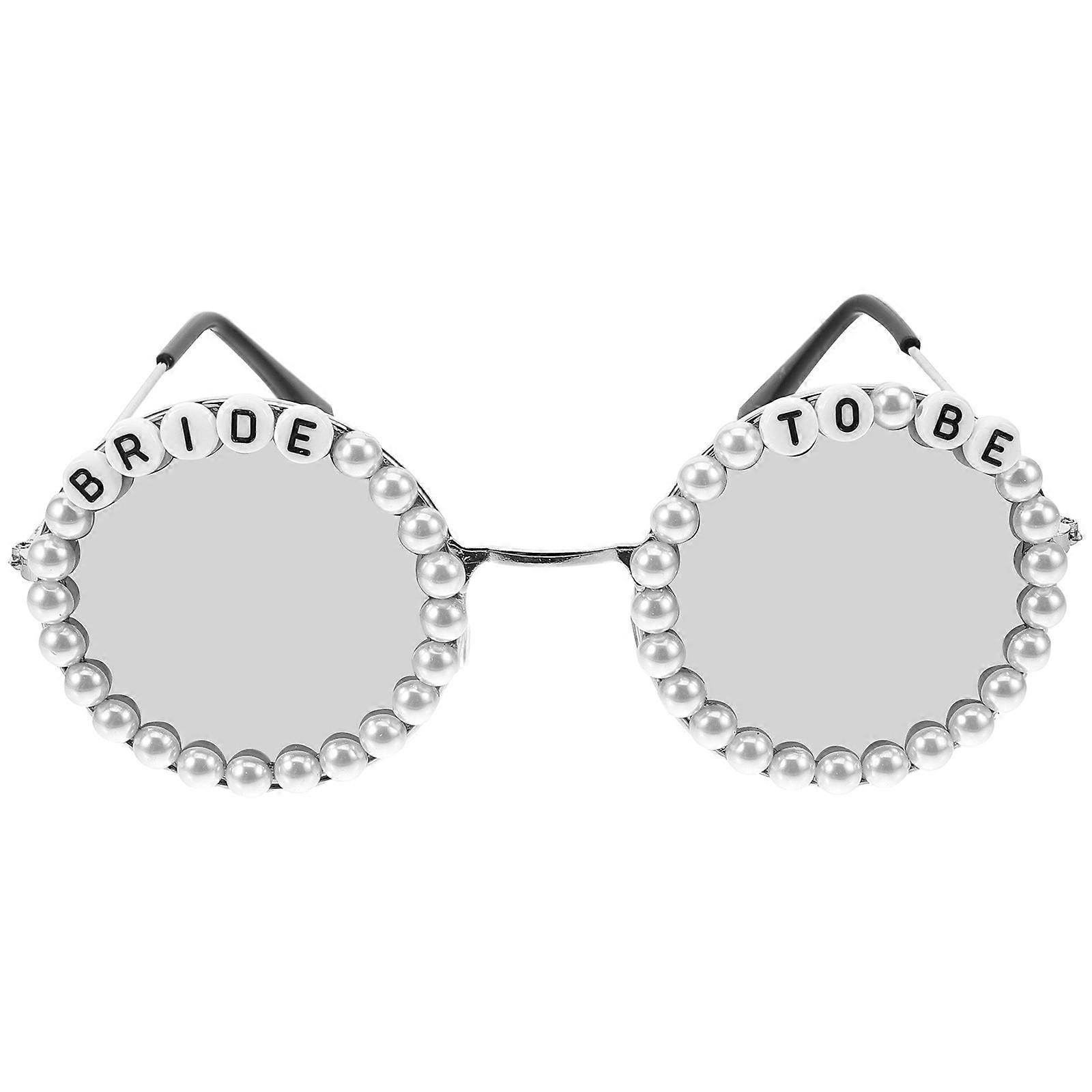 Bling and Pearl Bridal Sunglasses for Bachelorette Parties and Bridal Themed Events Stylish Accessory for Glamorous Outfits