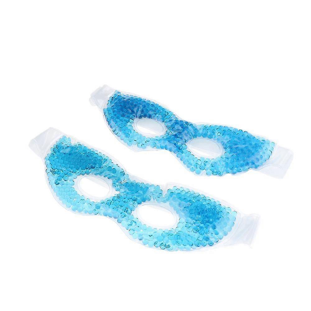 2pcs Hot Jelly Ice Eye Mask Cold Compress Black Ice Eye Mask