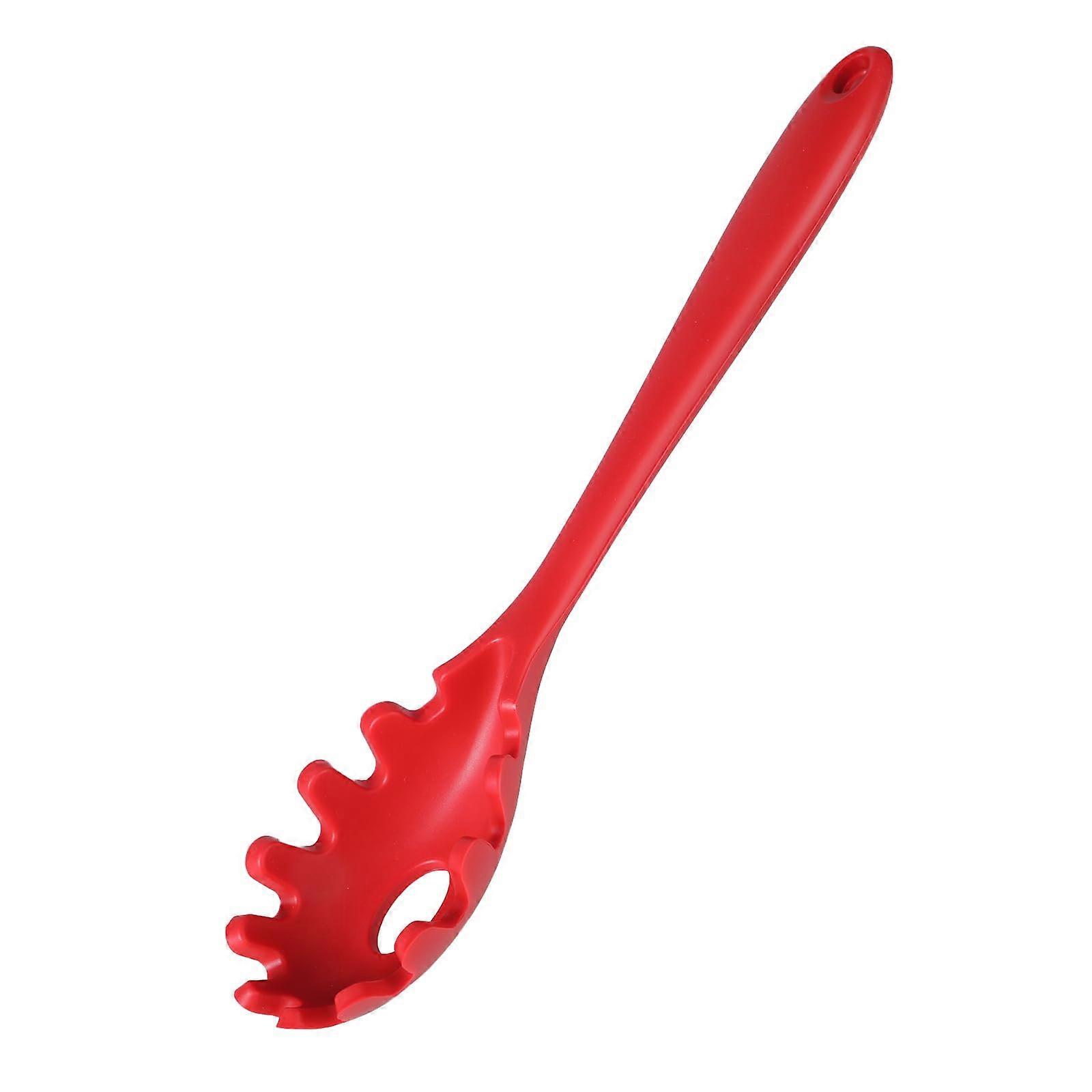 Heat Resistant Silicone Noodles Spoon - User-Friendly Silicone Spaghetti Forks for Daily Cooking, Durable and Easy to Clean