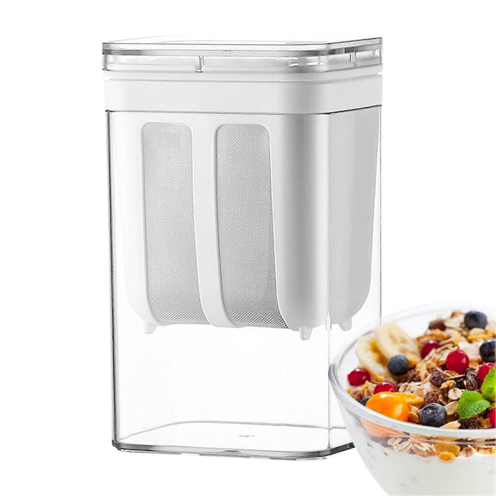Yoghurt Sieb 1800ML Edelstahl Netzsiebe, Wiederverwendbarer Joghurt Molke Separator für Griechischen Joghurt und Käse