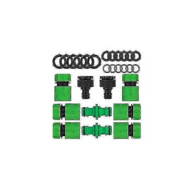 طقم موصل خرطوم الحديقة المكون من 10 قطع لتوصيل أنابيب خرطوم الحديقة (2 خرطوم مزدوج التوصيل