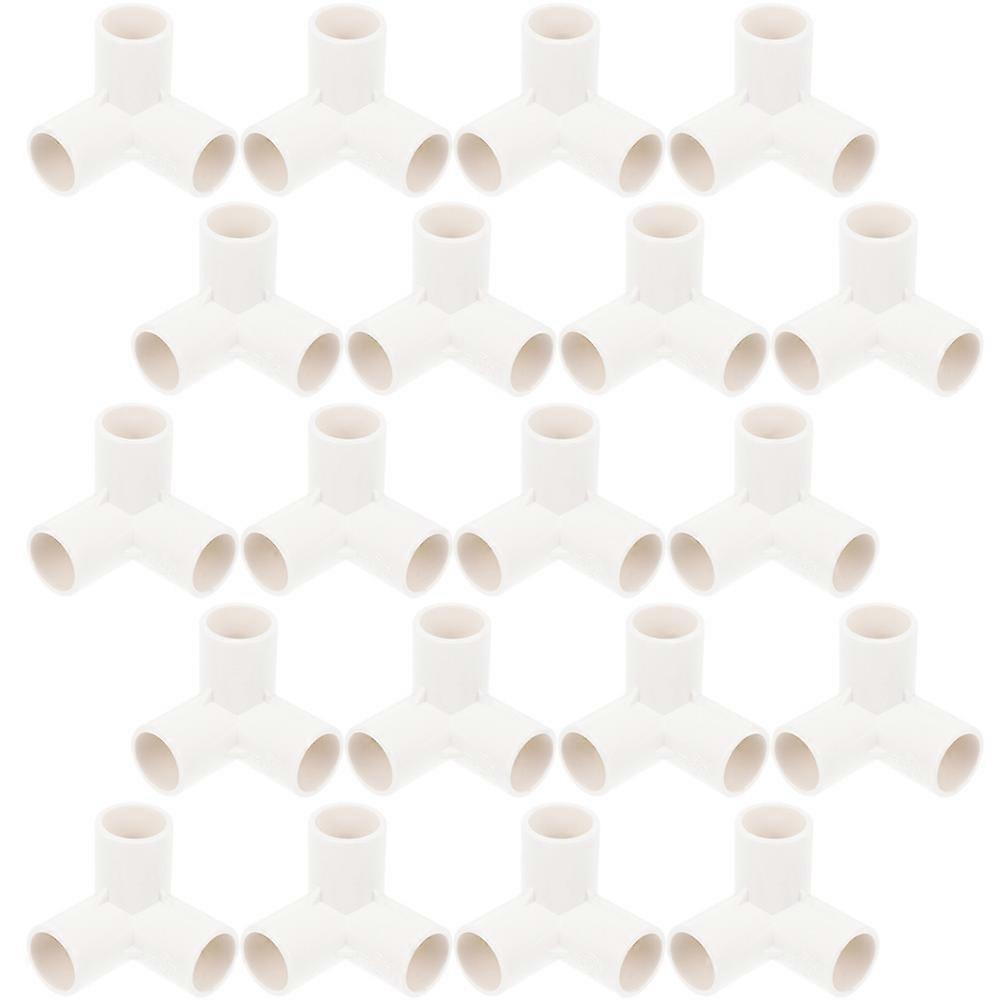 Pvc Elbow Fitting Water Connection Diy Projects 20Pcs Dn20 25mm White
