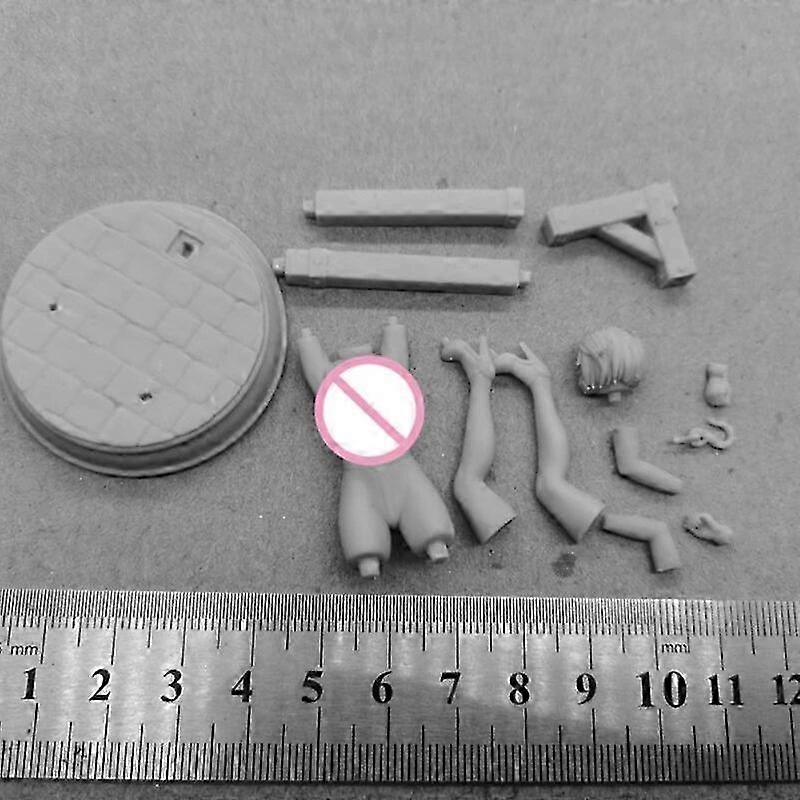 レジンフィギュア 1/24スケール 75mm 誘拐少女 DIY組み立てモデルキット 組み立てキット 組み立て未塗装 ジオラマ 未塗装 フィギュア 趣味玩具