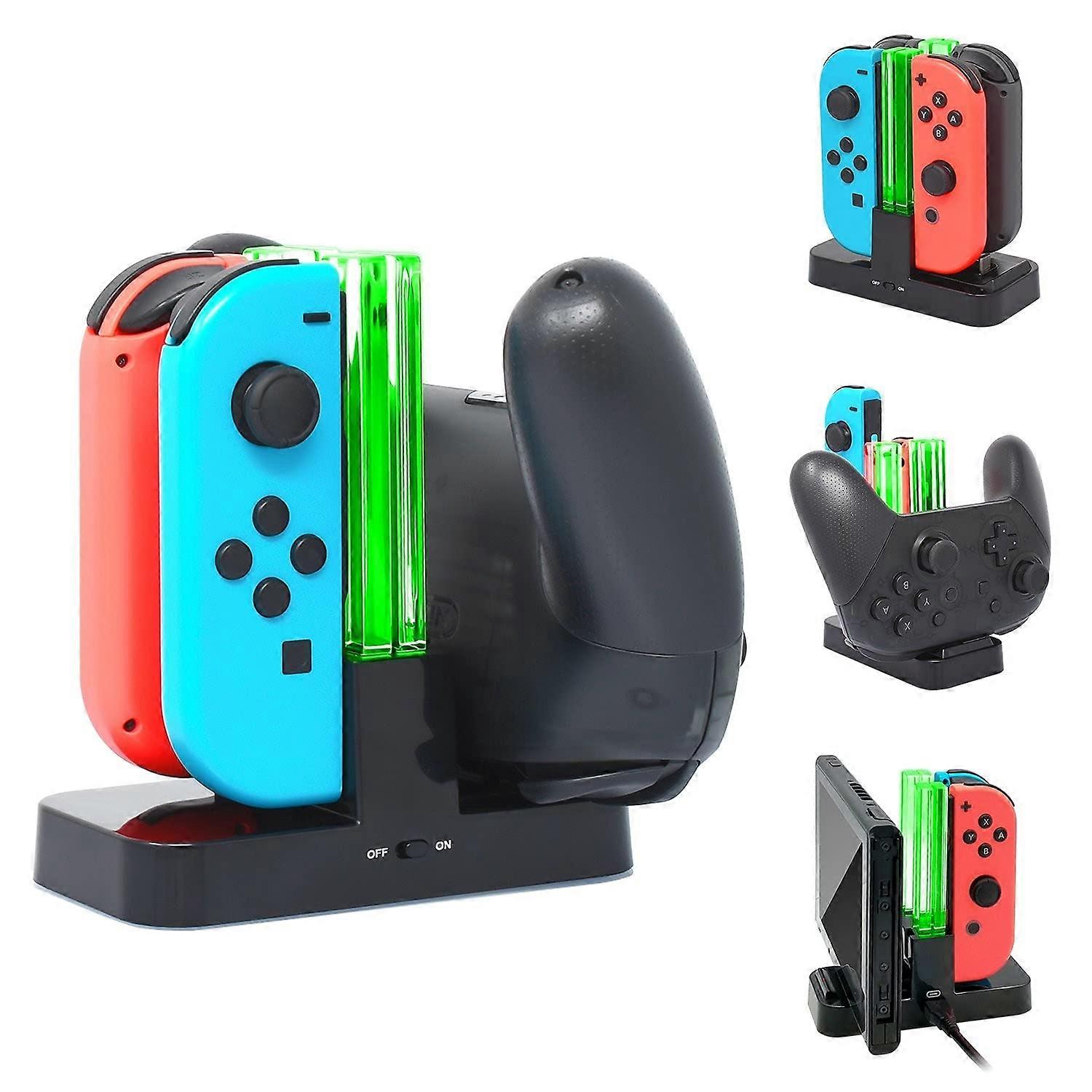 Charging Station for Nintendo Switch/Switch Lite/Switch OLED with TypeC Cable Black
