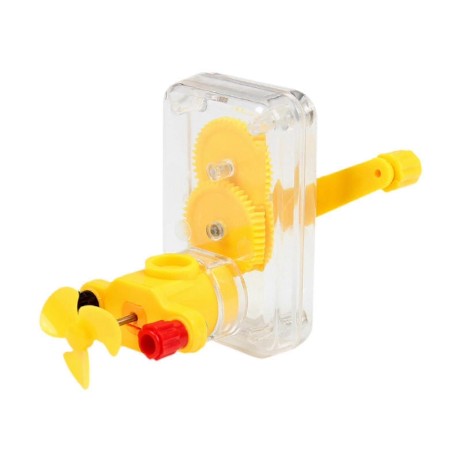 Hand crank generator model, easy to assemble, physics equipment, scientific experiment toy, compact teaching tool for children.