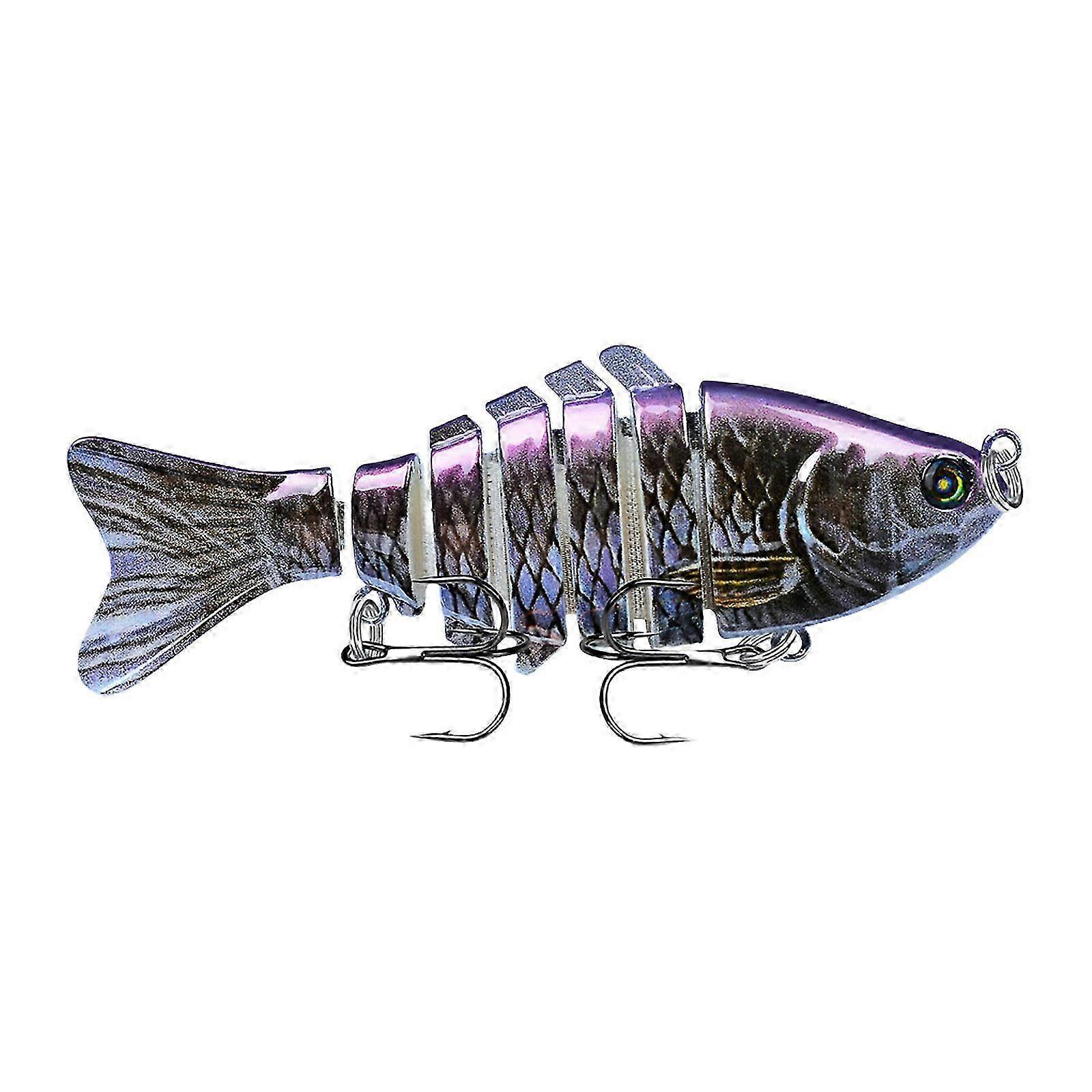 Swimming Lures with Treble Hook for Trout Multi Jointed Swimbait 7 Segment Artificial Hard Baits Fishing Lure