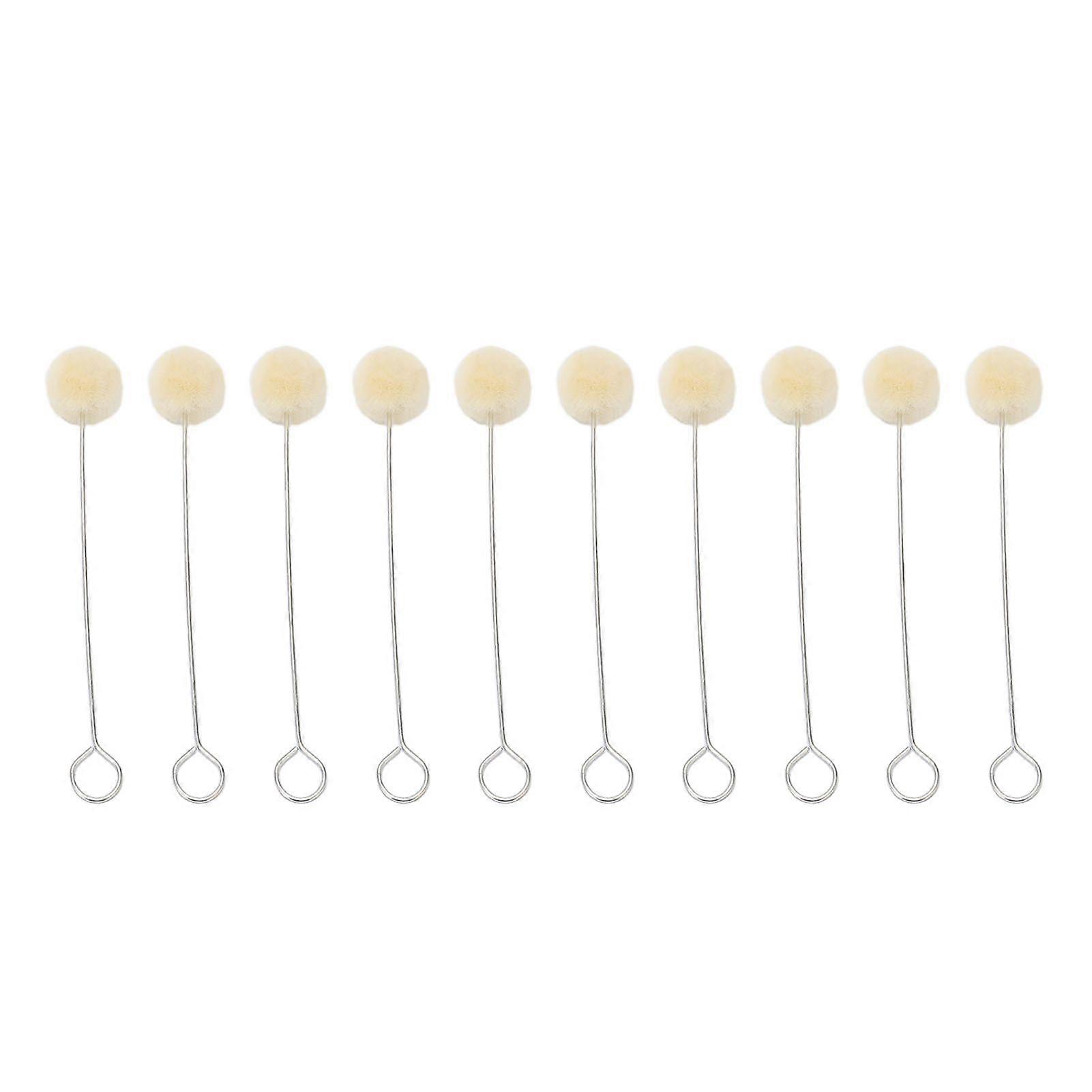 2025 Latest Model 100Pcs Wool Daubers Even Coloring Long Metal Handle Multi