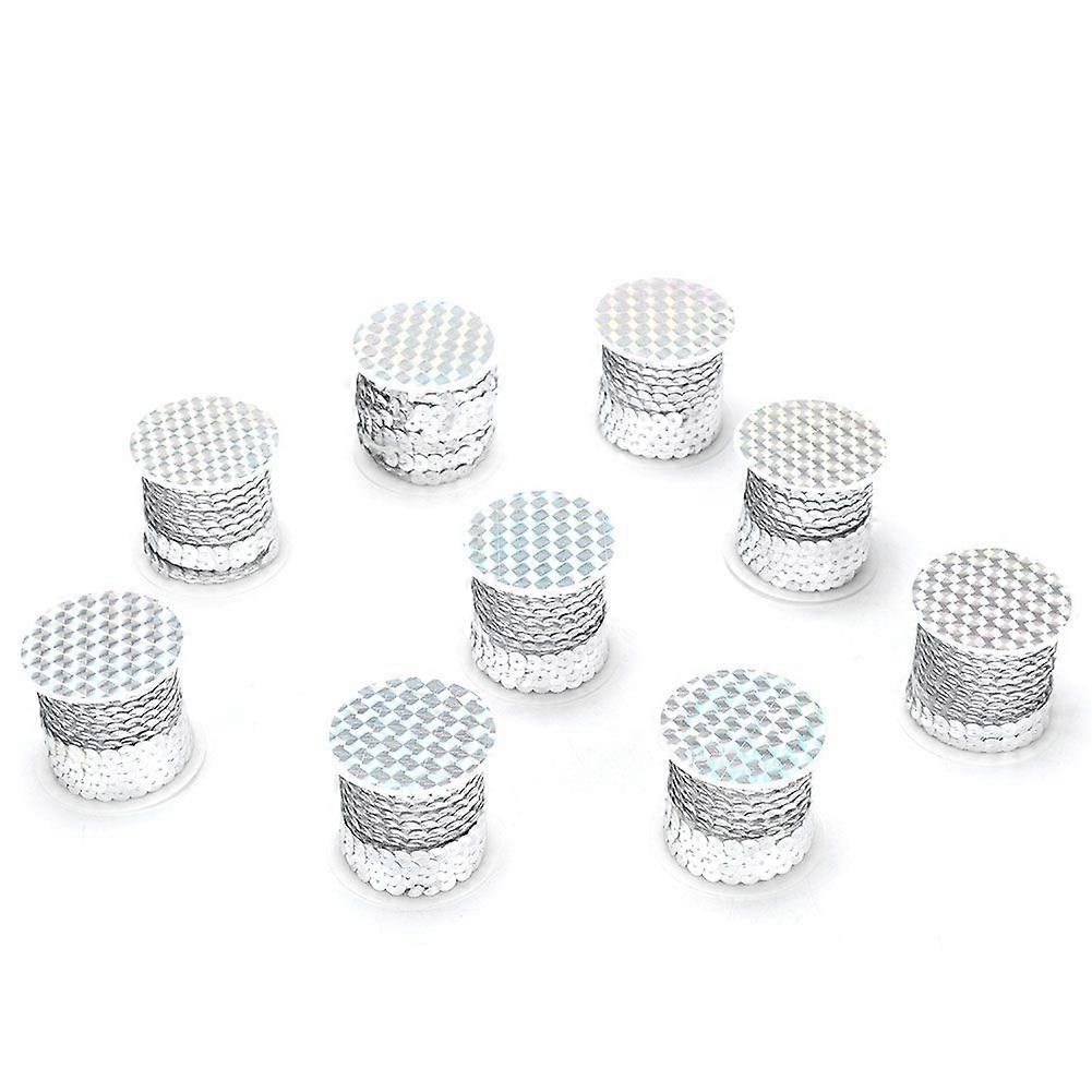 2025 Latest Model  9 Rolls Sequin String 6mm Art Craft PVC Cloth Auxiliary