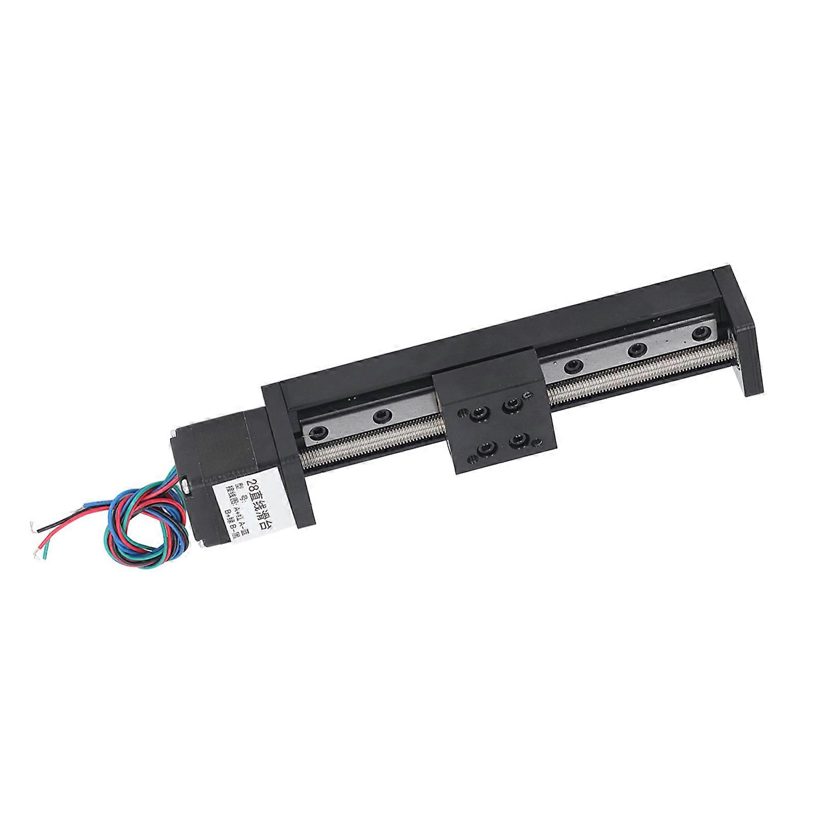 Linear Slide Table High Accuracy Ballscrew Sliding Motion Stage Linear Guide Rail 100mm Stroke T6x4