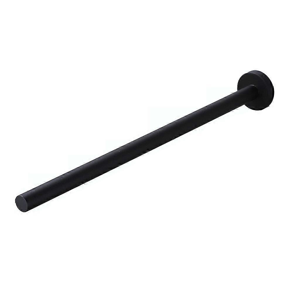 Stainless Steel Bathroom Wall Mounted Towel Rack (Black)
