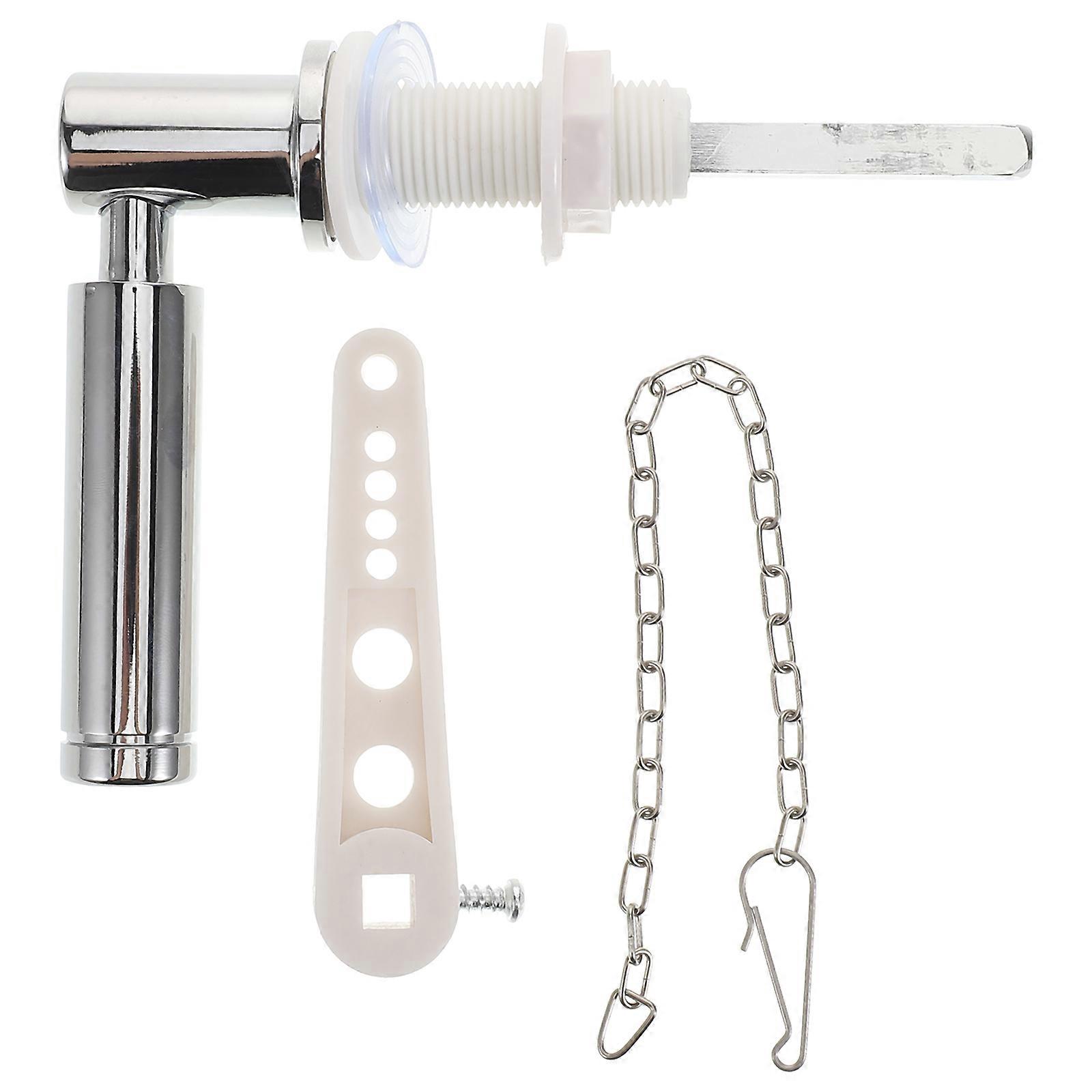 Toilet Flush Handle Replacement Kit for Bathroom Cistern Lever – Compact Design, Fits Most Toilet Models, Sleek Modern Style