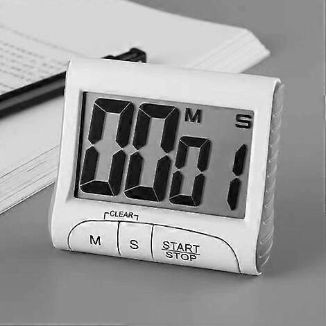 Timer, 24H Digital Magnetic Electronic Kitchen Timer Digital Timer with Loud Alarm LCD Display Countdown Magnet Holder