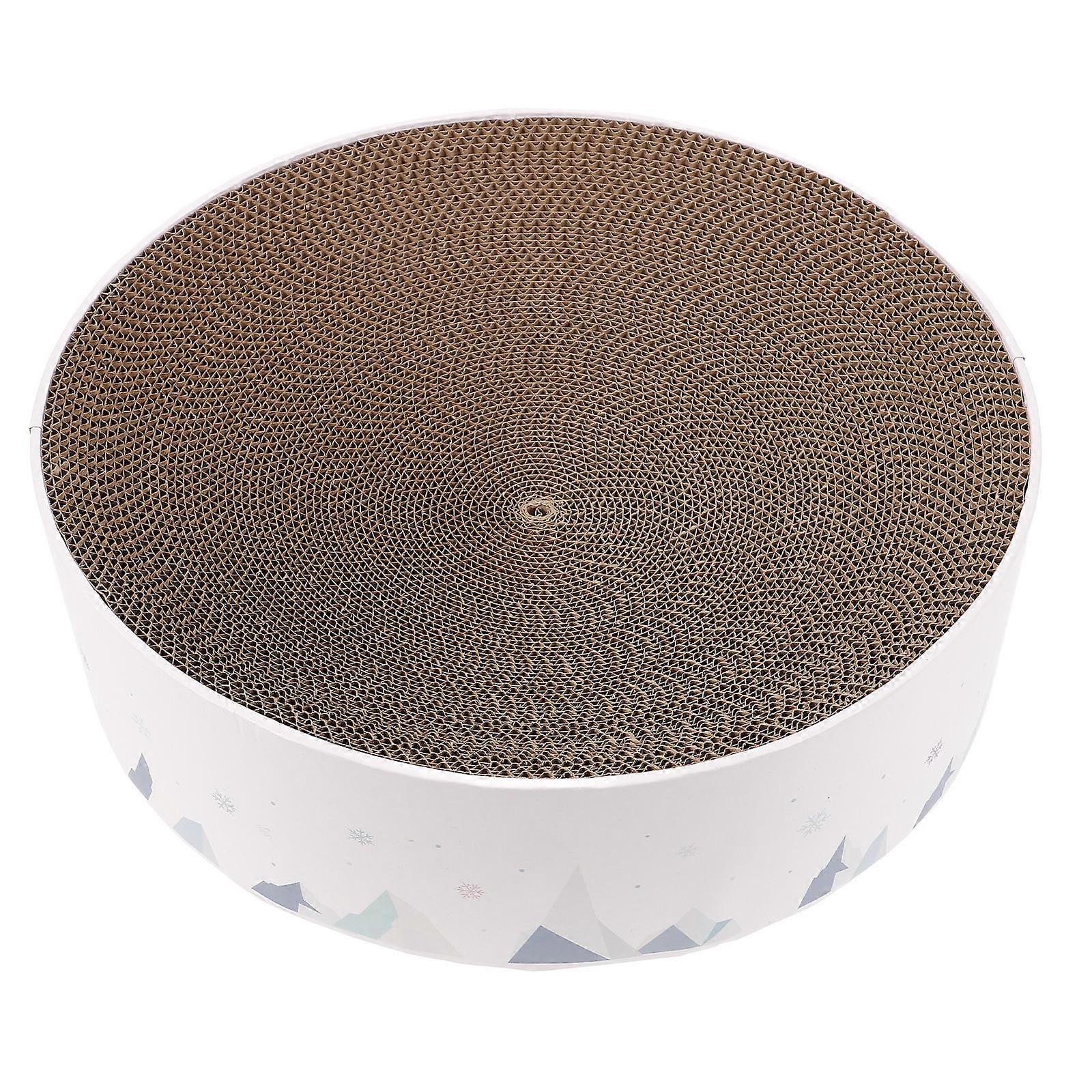 Cat Scratch Pads For Indoor Cats Round Sunken Bowl Shape Sleeping Nest Corrugated Paper Cat Scratching Board for Home Use 1Piece